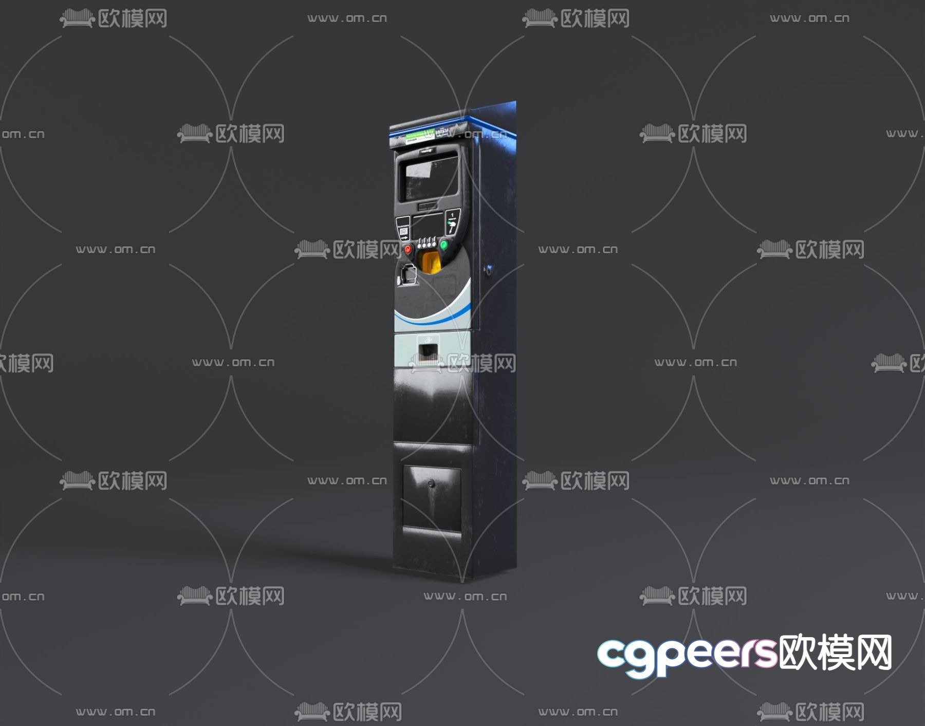 Ticket vending machine 3d model