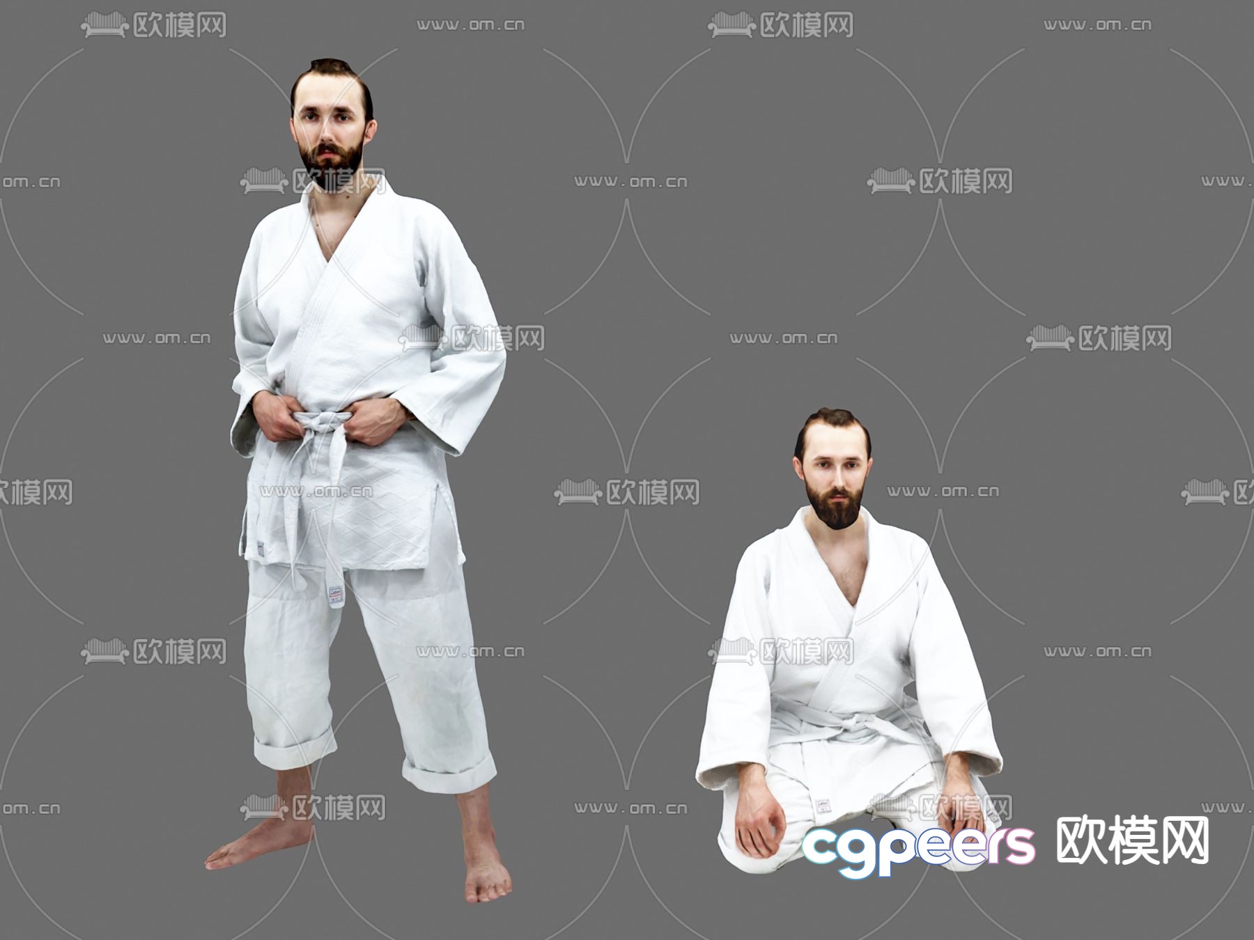 Taekwondo sport man 3d model Taekwondo sport man 3d model