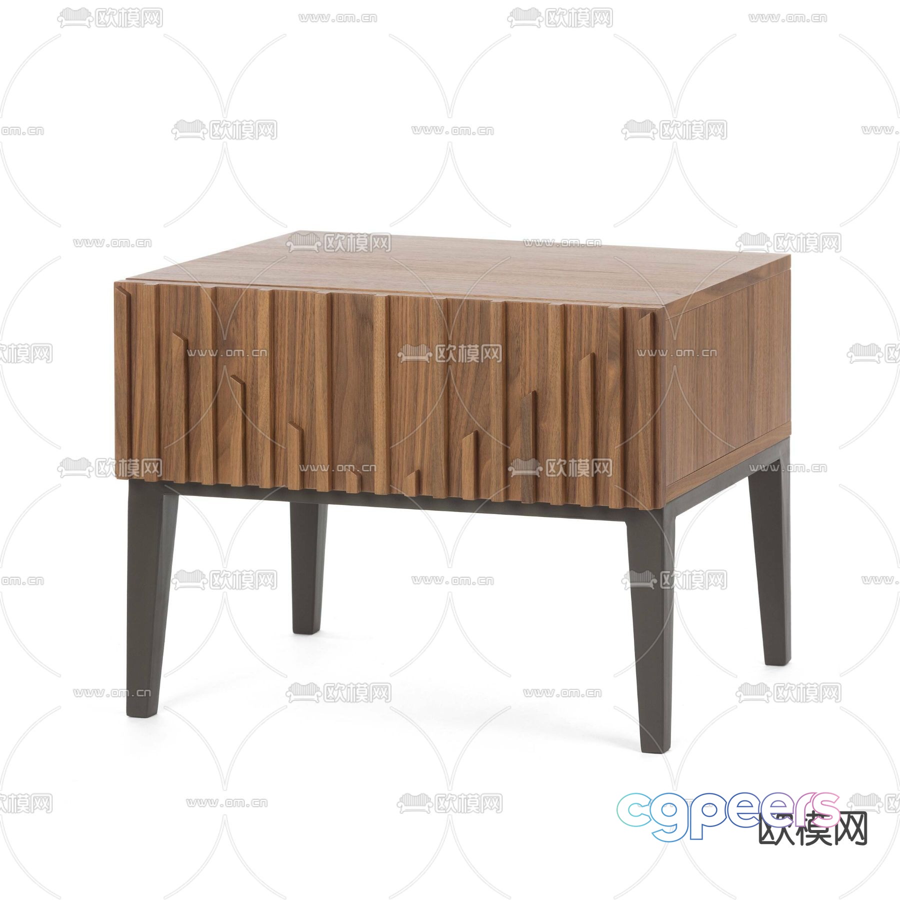 Wooden bedside table 3d model Wooden bedside table 3d model