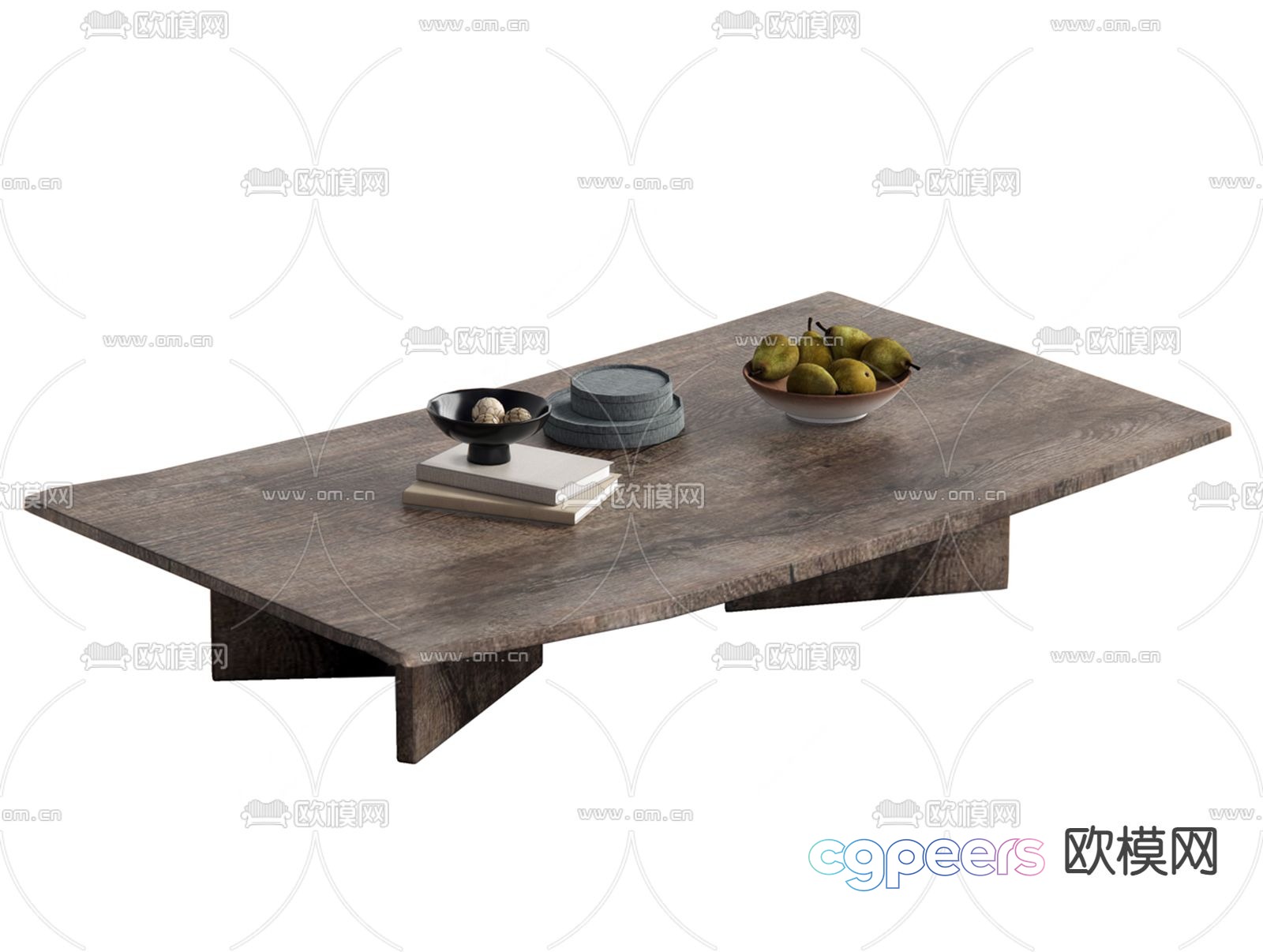 Wabi Sabi coffee table solid wood coffee table 3d model Wabi Sabi coffee table solid wood coffee table 3d model