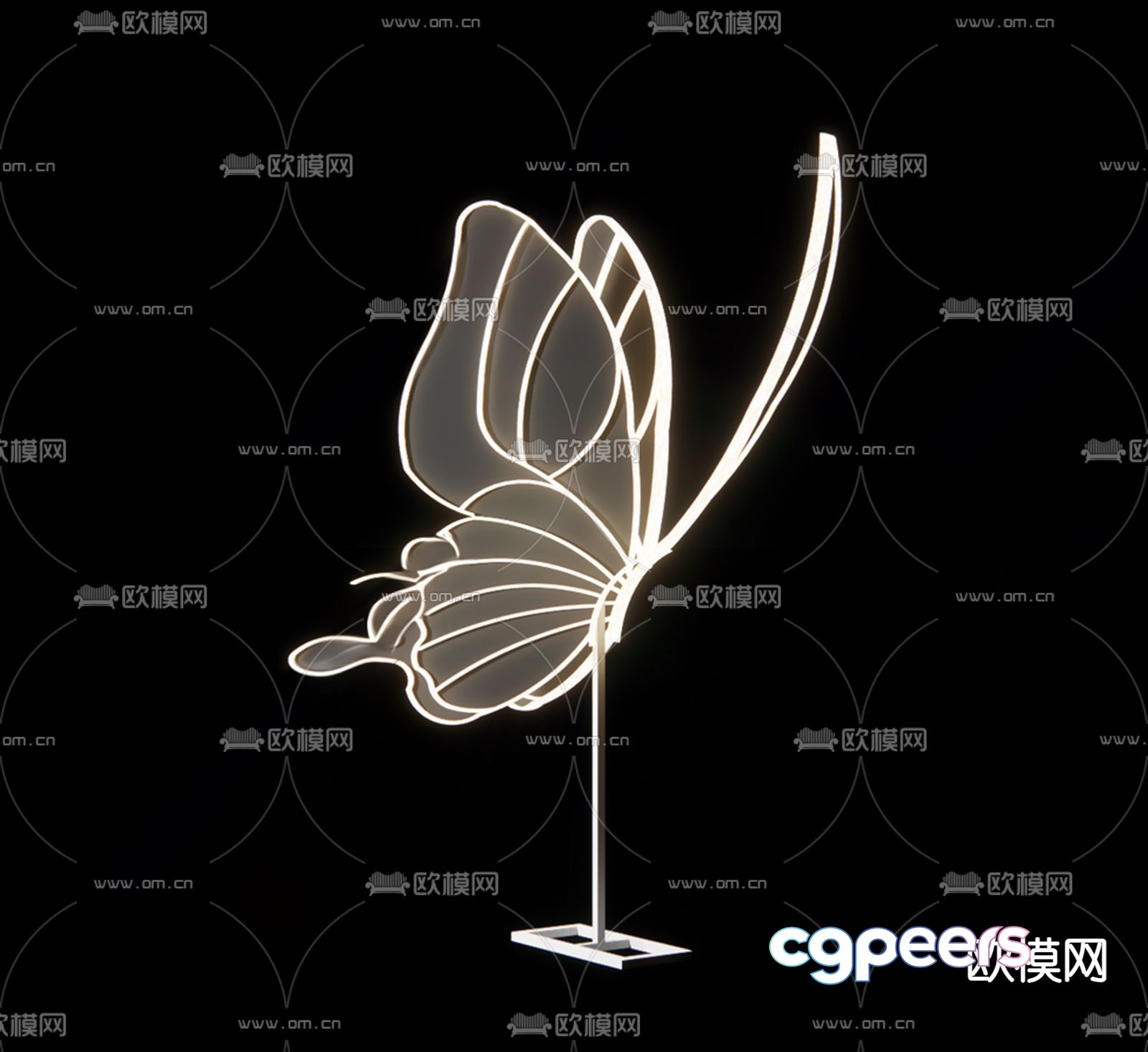 Butterfly lamp Floor lamp 3d model Butterfly lamp Floor lamp 3d model