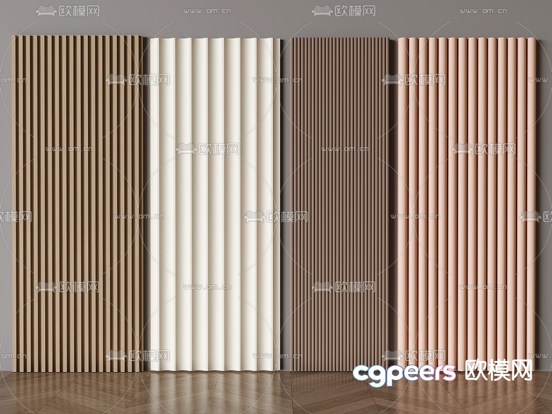 Wall panel Grating panel Great Wall panel 3D model Wall panel Grating panel Great Wall panel 3D model