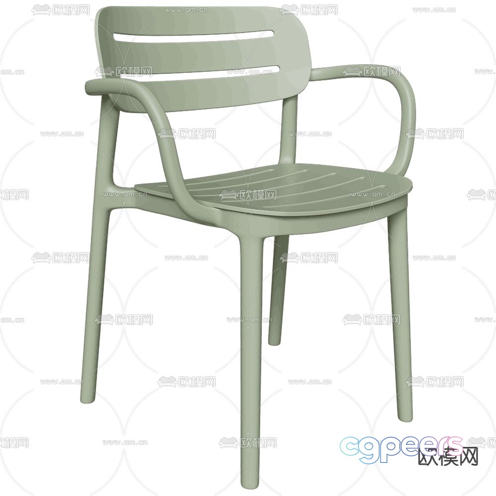 Serralunga modern chair dining chair 3d model Serralunga modern chair dining chair 3d model