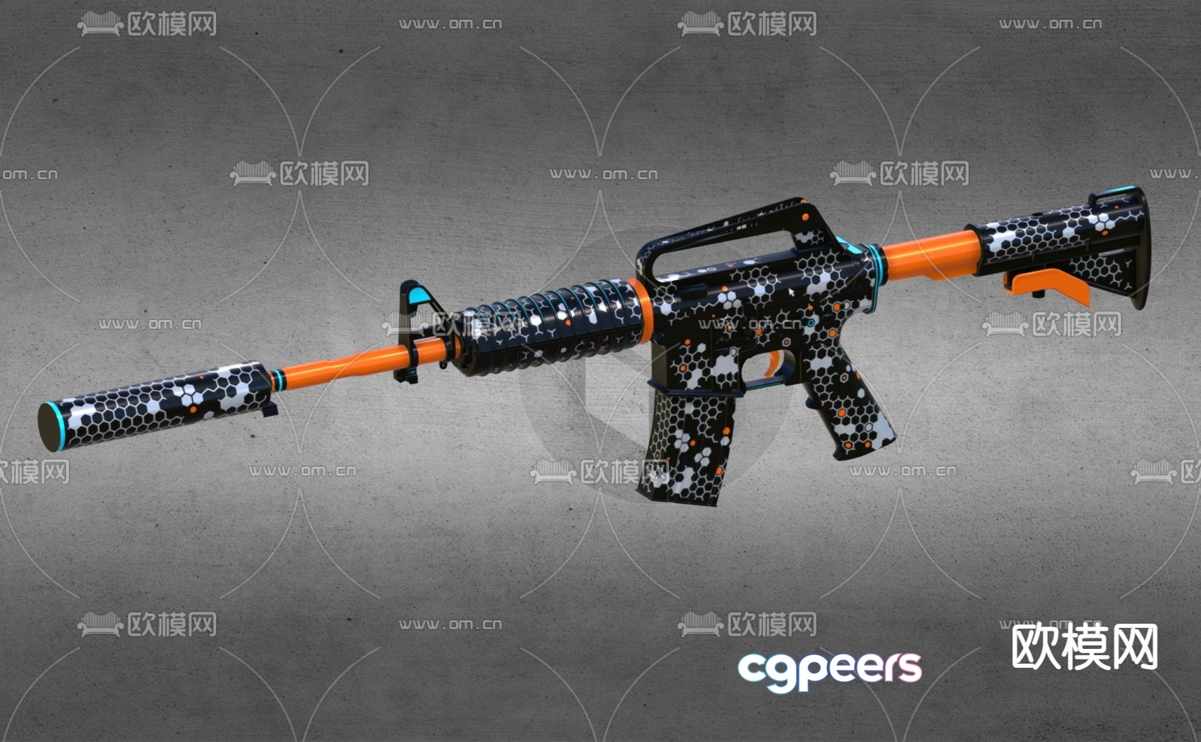 automatic rifle sniper rifle 3d model automatic rifle sniper rifle 3d model