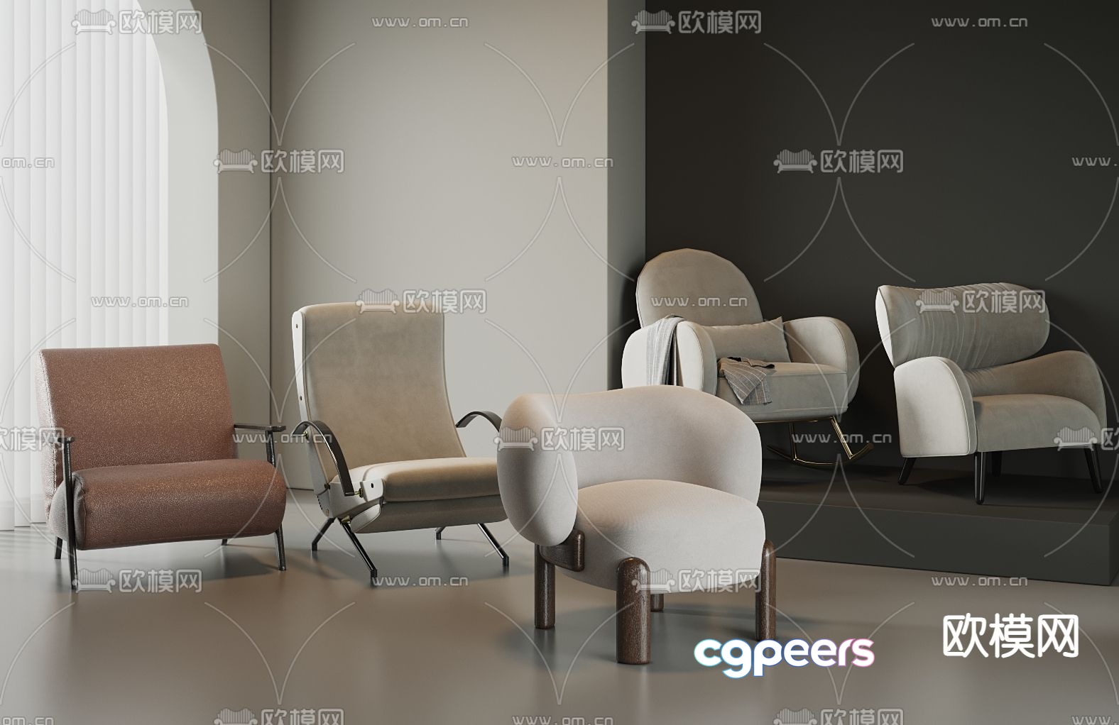 Single sofa sofa chair leisure sofa 3d model Single sofa sofa chair leisure sofa 3d model