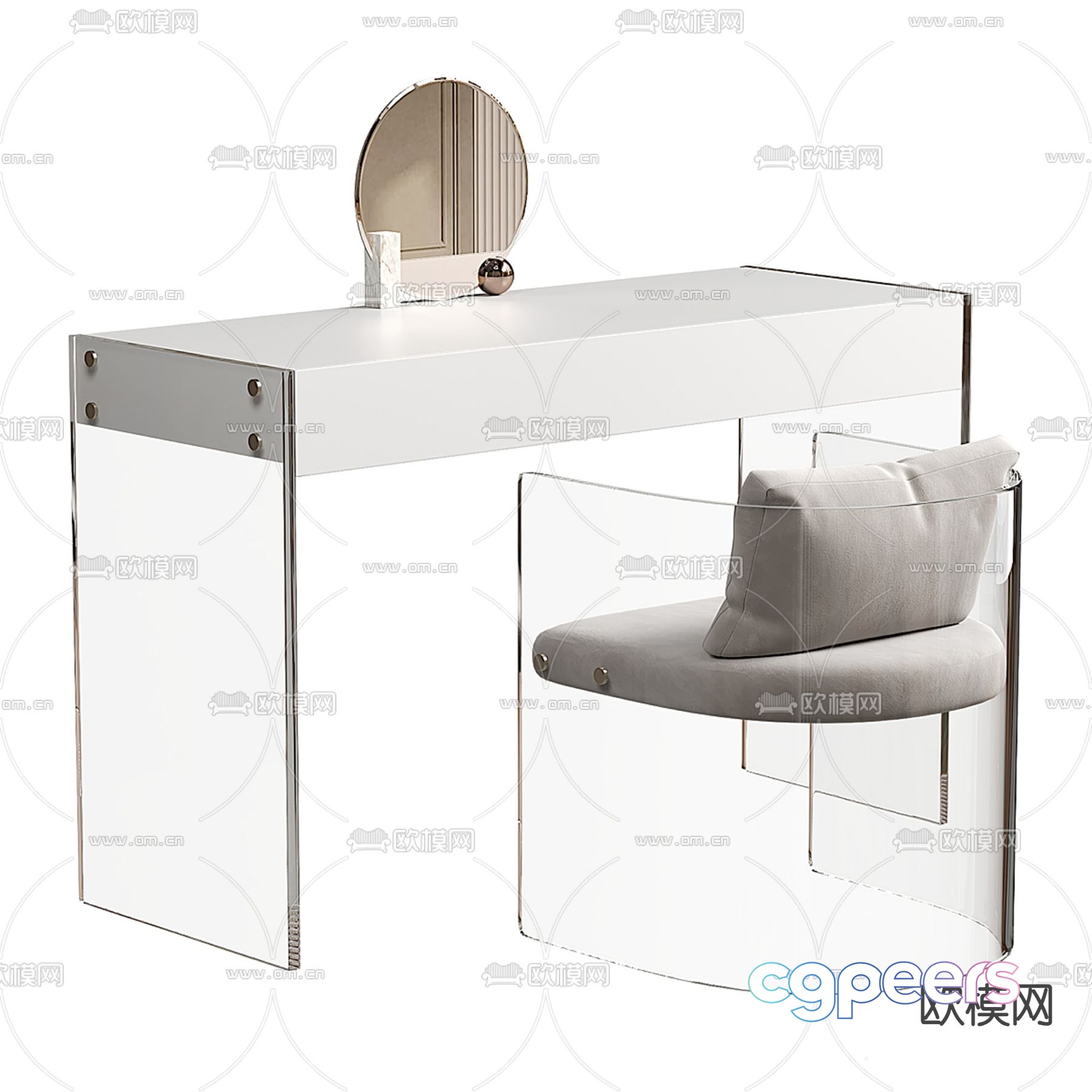 Liftad dressing table makeup table 3d model Liftad dressing table makeup table 3d model