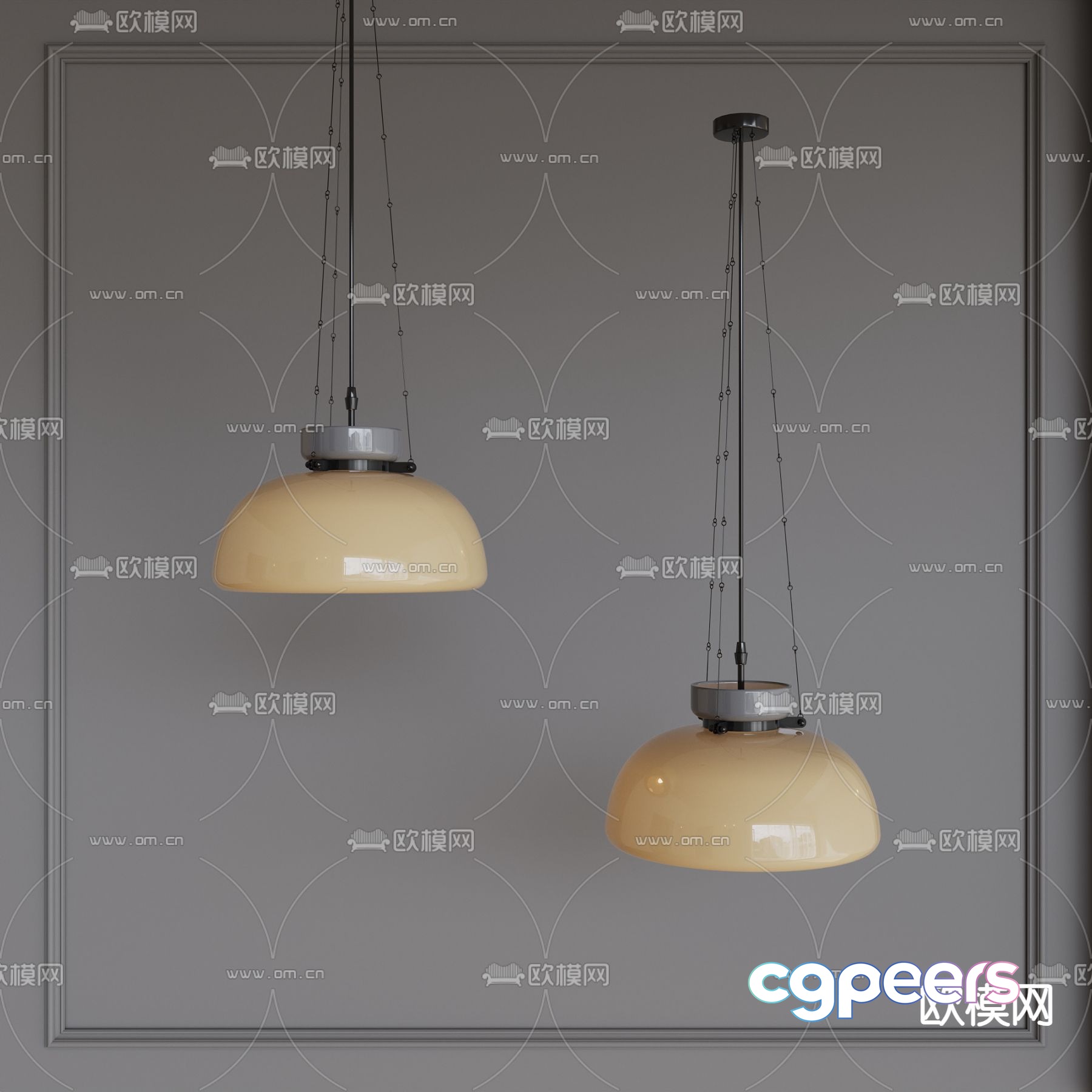 Middle-aged chandelier Glass chandelier 3d model Middle-aged chandelier Glass chandelier 3d model
