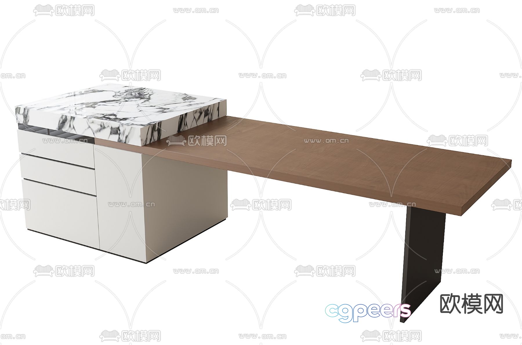 Island dining table 3d model Island dining table 3d model