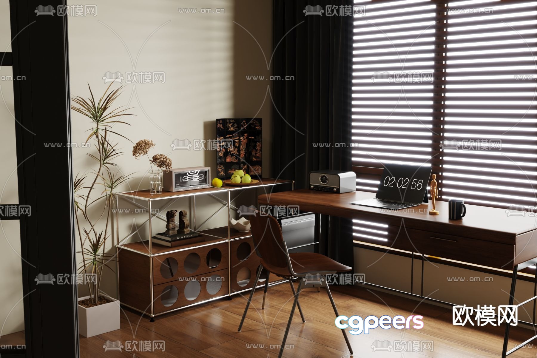 Medieval style desk study table 3d model Medieval style desk study table 3d model