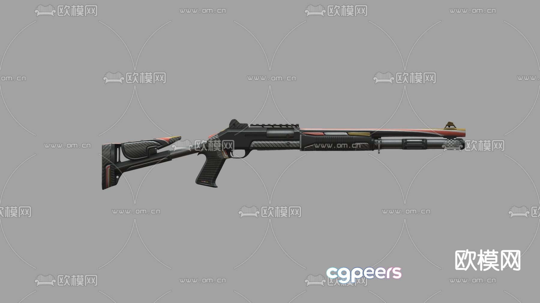 automatic rifle gun 3d model automatic rifle gun 3d model