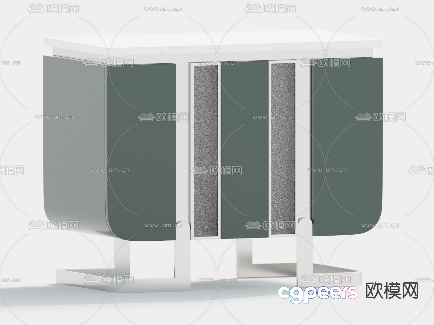 Modern bedside table 3d model Modern bedside table 3d model