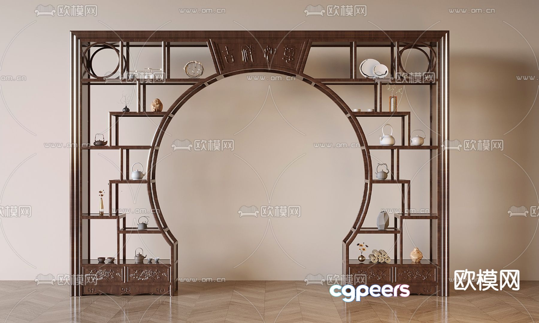 Moon Gate rack 3D model Moon Gate rack 3D model