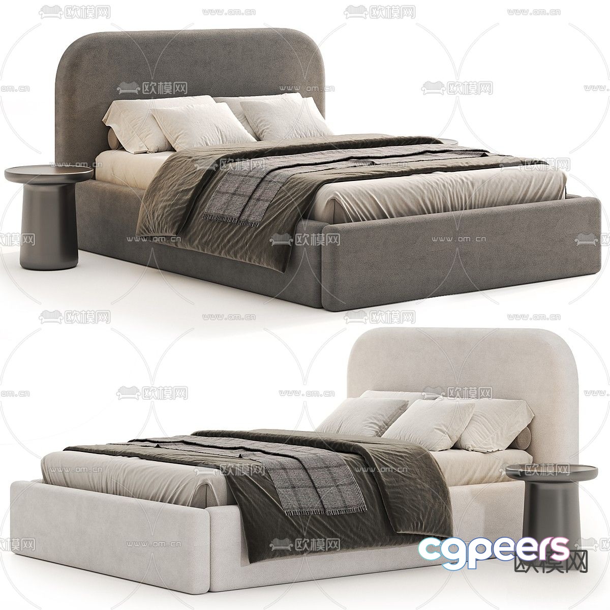 keviya double bed 3d model keviya double bed 3d model