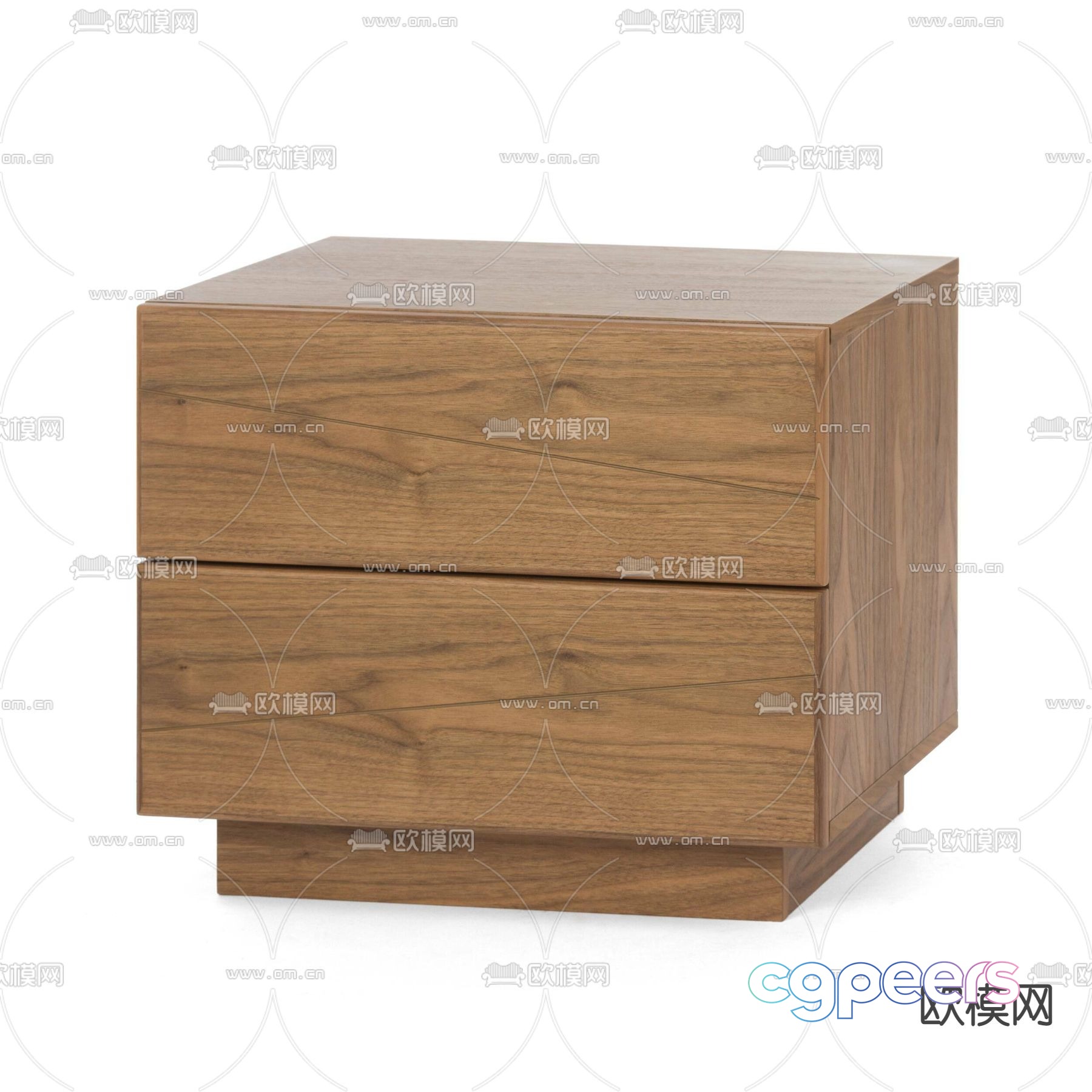 Wabi-sabi style bedside table and chest 3D model Wabi-sabi style bedside table and chest 3D model