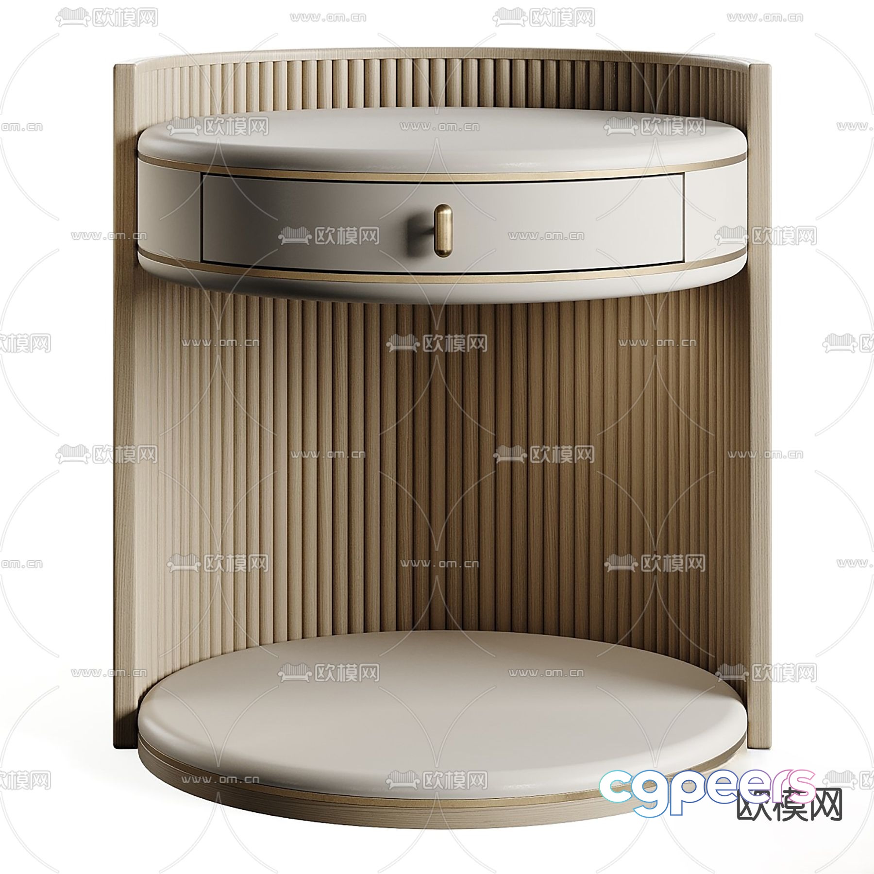 Casa modern bedside table 3d model Casa modern bedside table 3d model