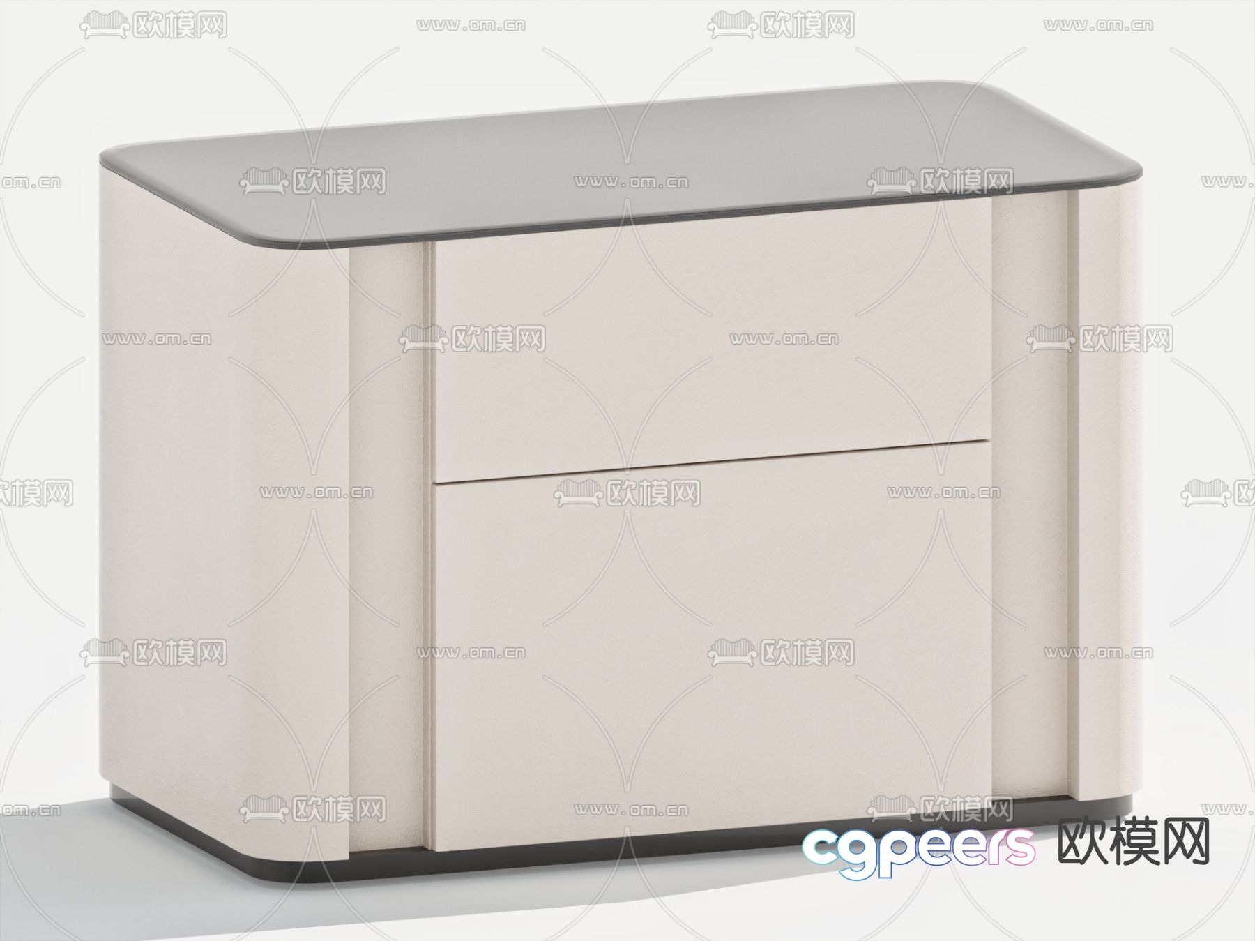 Modern bedside table 3d model Modern bedside table 3d model