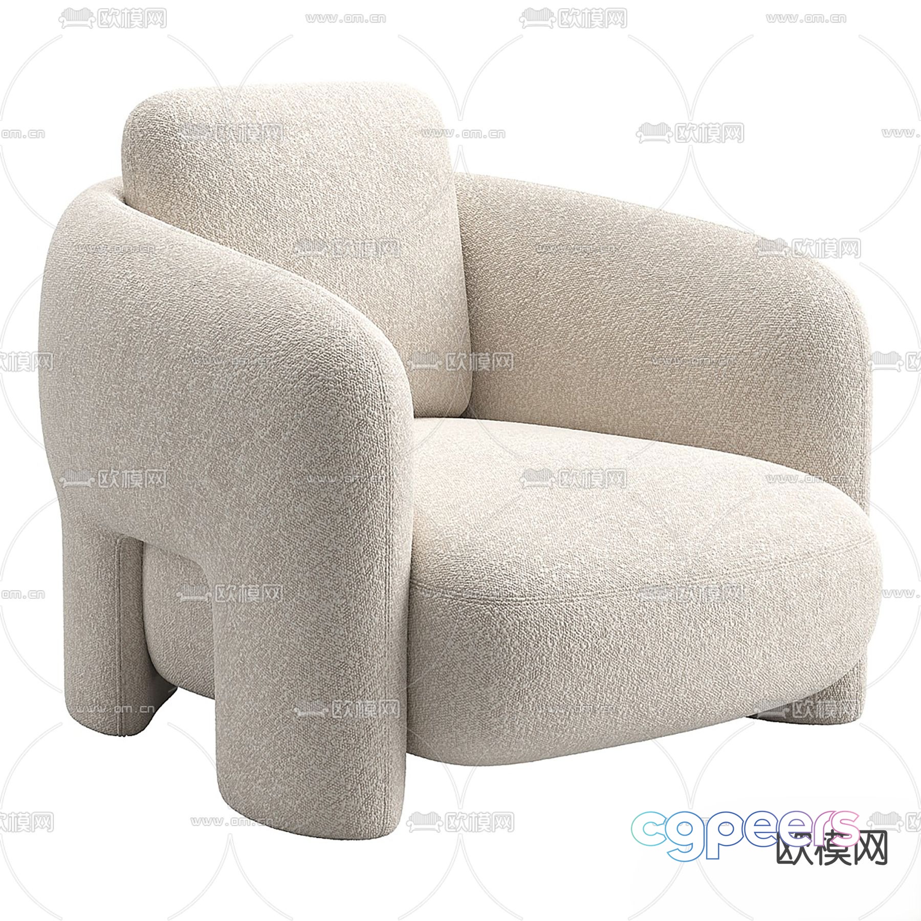 Bold single sofa 3d model Bold single sofa 3d model