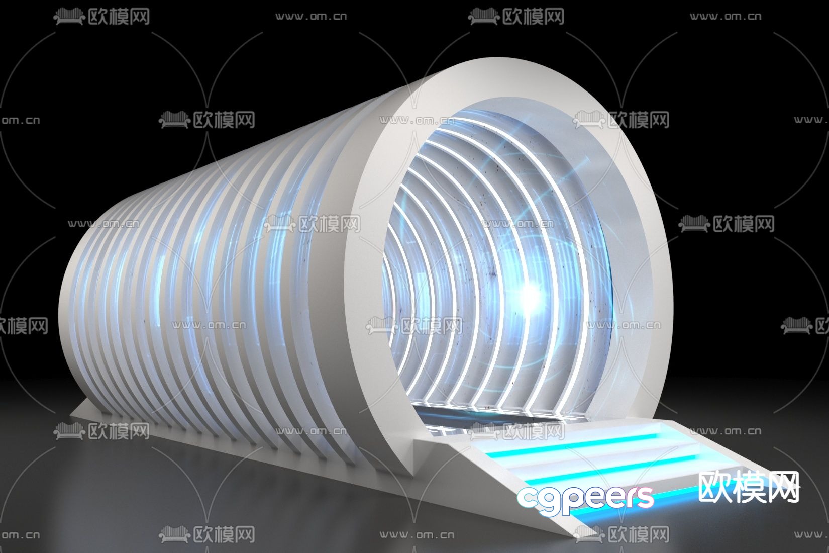 Space-time tunnel equipment 3d model Space-time tunnel equipment 3d model