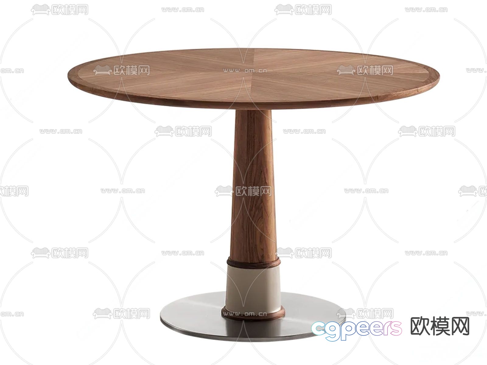 Kena round dining table solid wood dining table 3d model Kena round dining table solid wood dining table 3d model