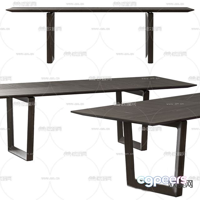 Italian table dining table 3d model Italian table dining table 3d model