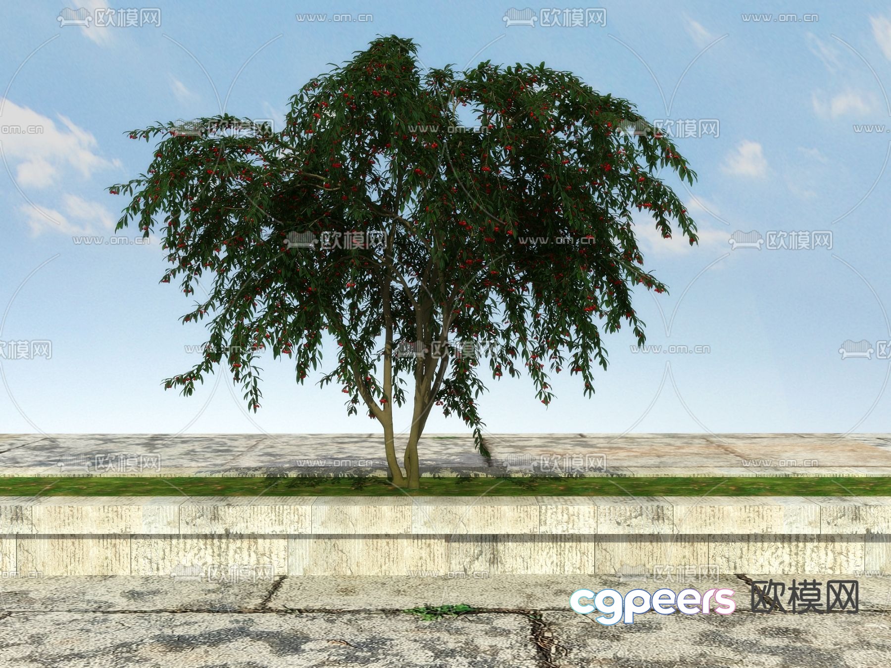 Big tree Landscape tree Flower tree 3d model Big tree Landscape tree Flower tree 3d model