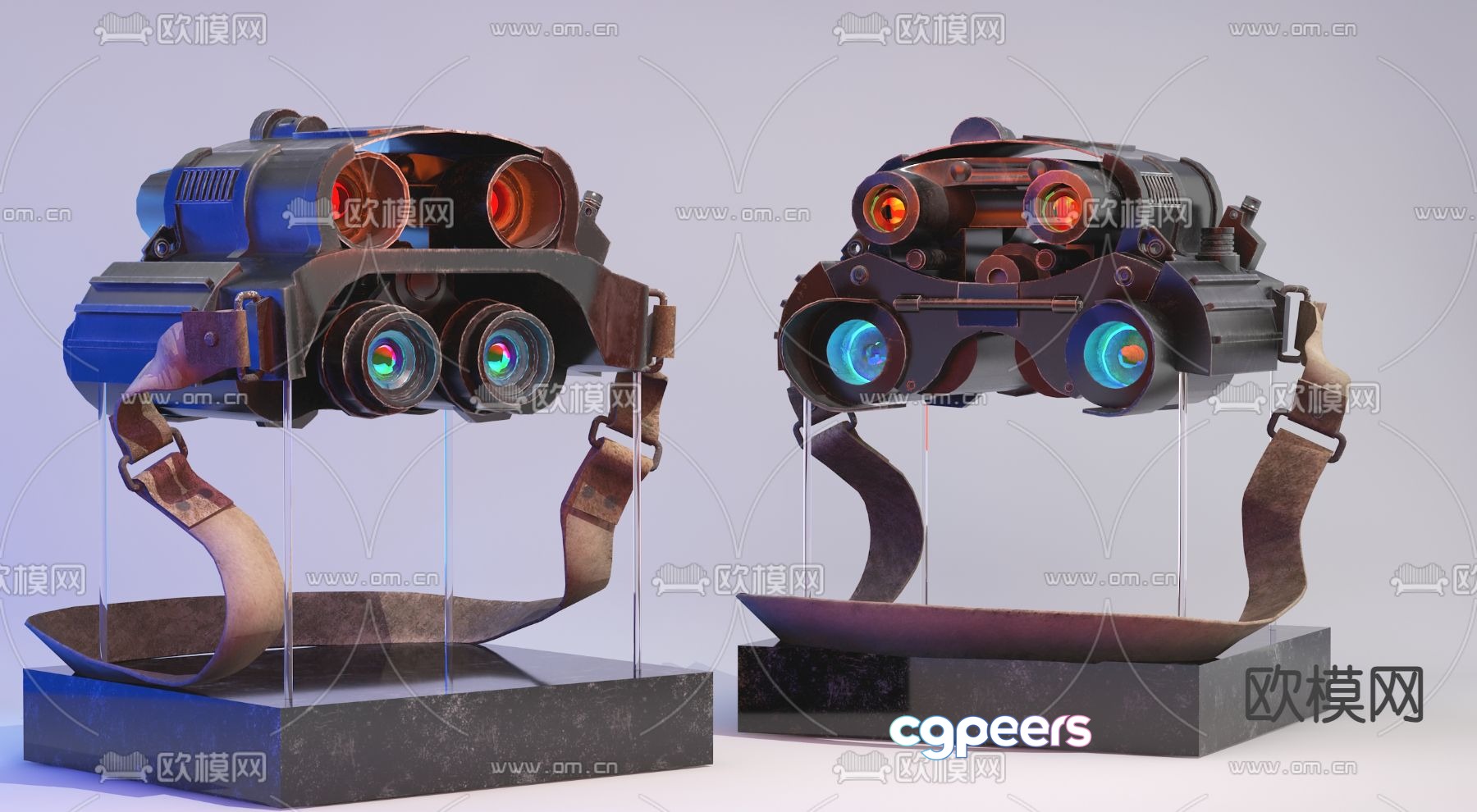 Industrial wind telescope 3d model