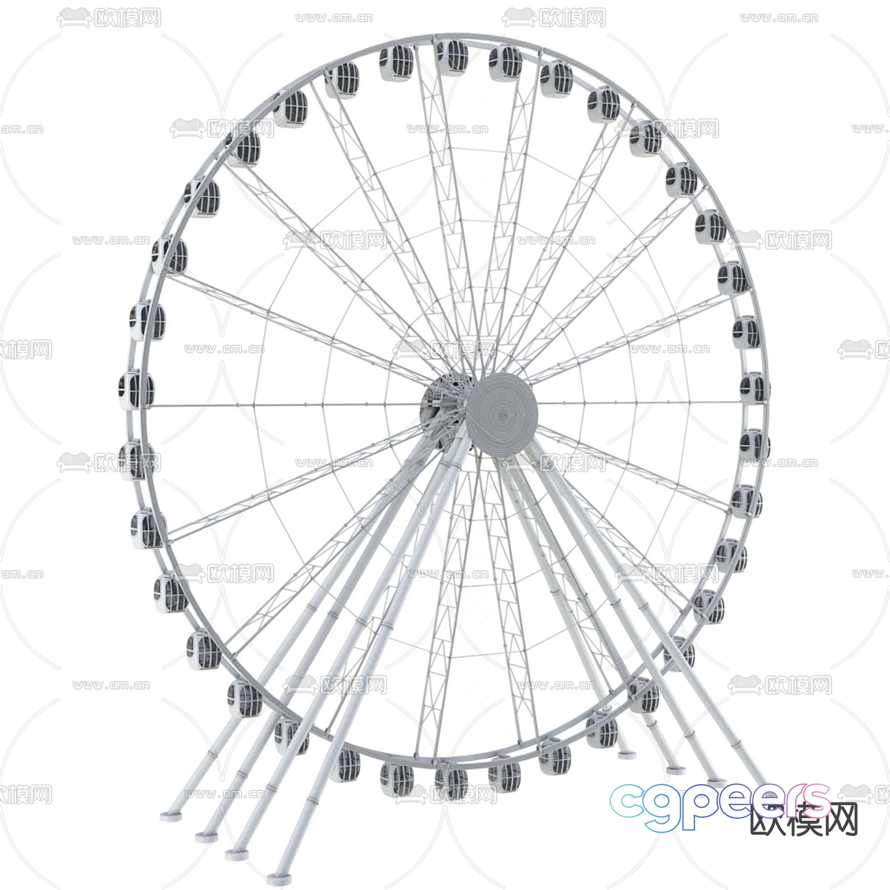 Ferris wheel amusement equipment 3d model Ferris wheel amusement equipment 3d model