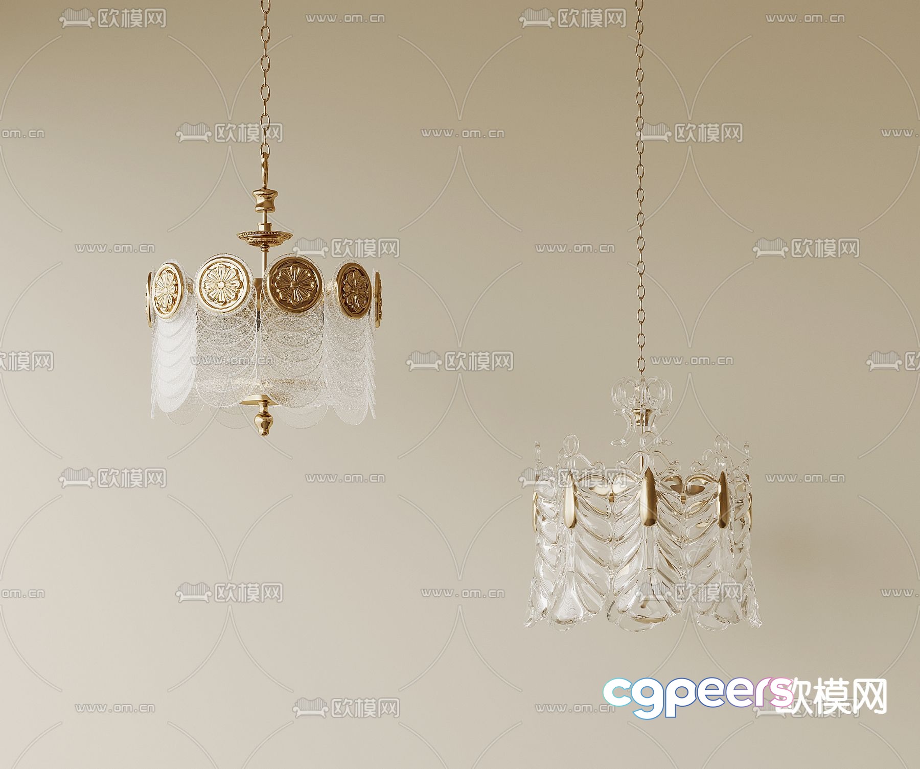 French chandelier crystal chandelier 3d model French chandelier crystal chandelier 3d model