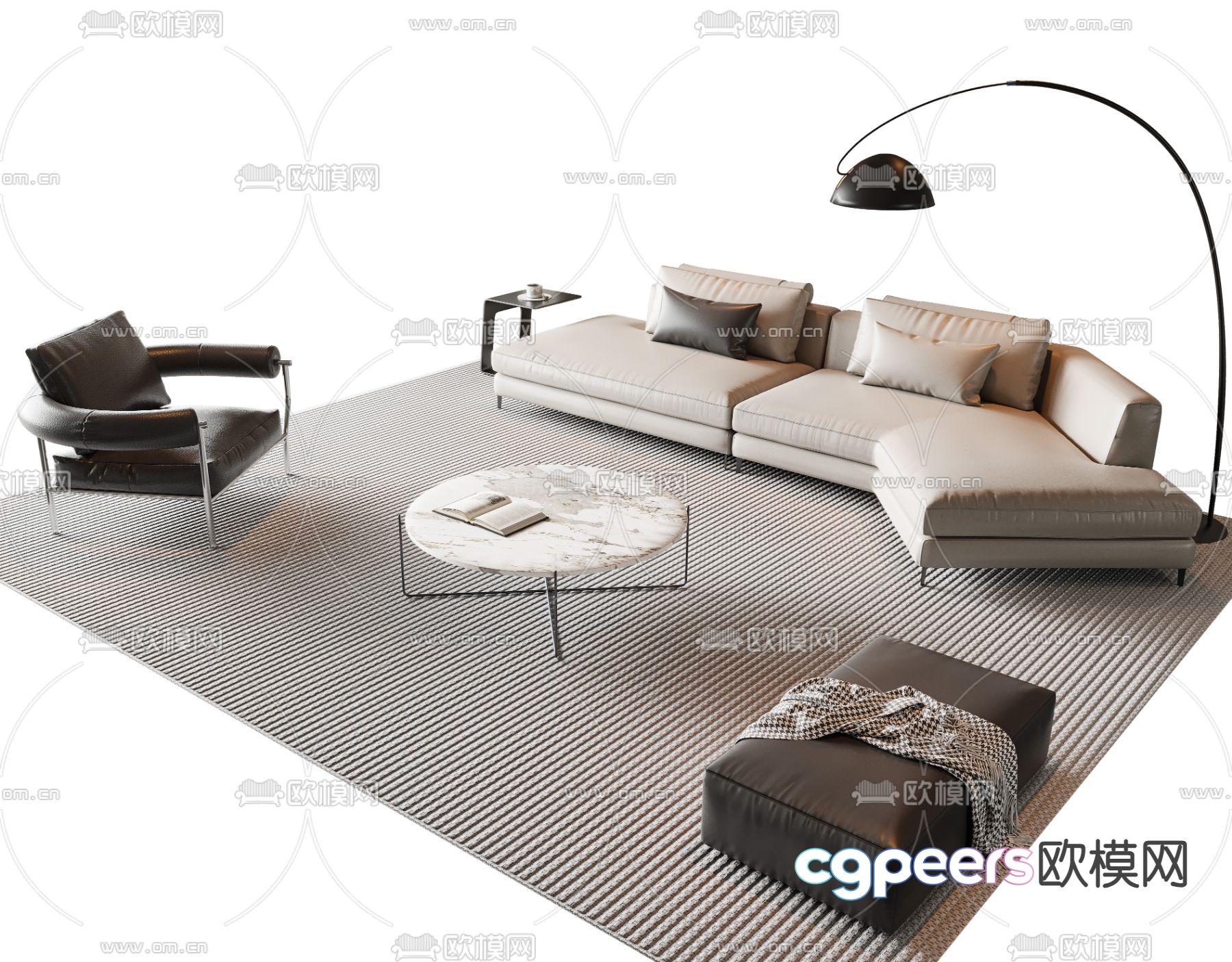 Modern sofa modular sofa 3d model Modern sofa modular sofa 3d model