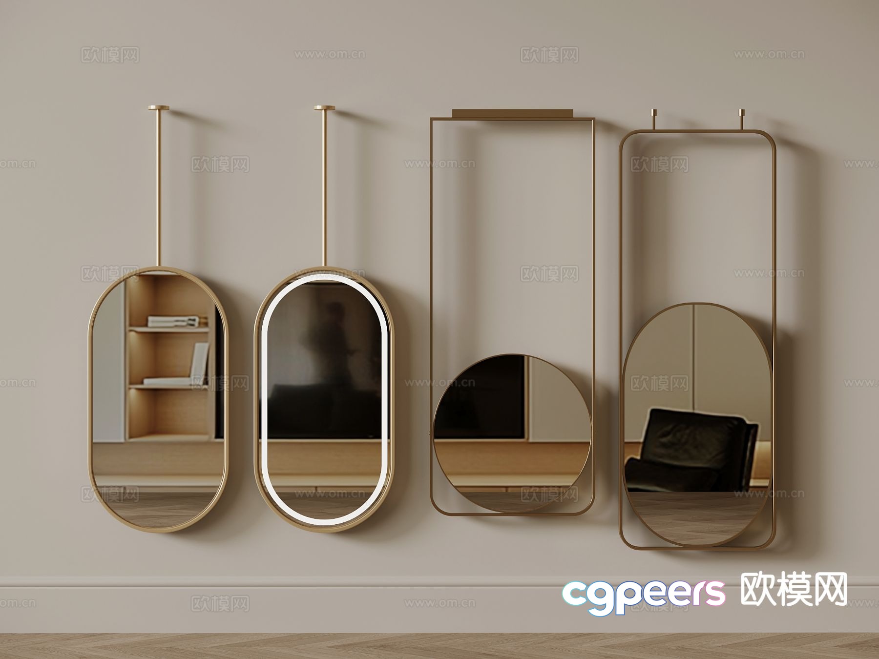 Mirror Hanging Mirror Smart Mirror 3D Model Mirror Hanging Mirror Smart Mirror 3D Model