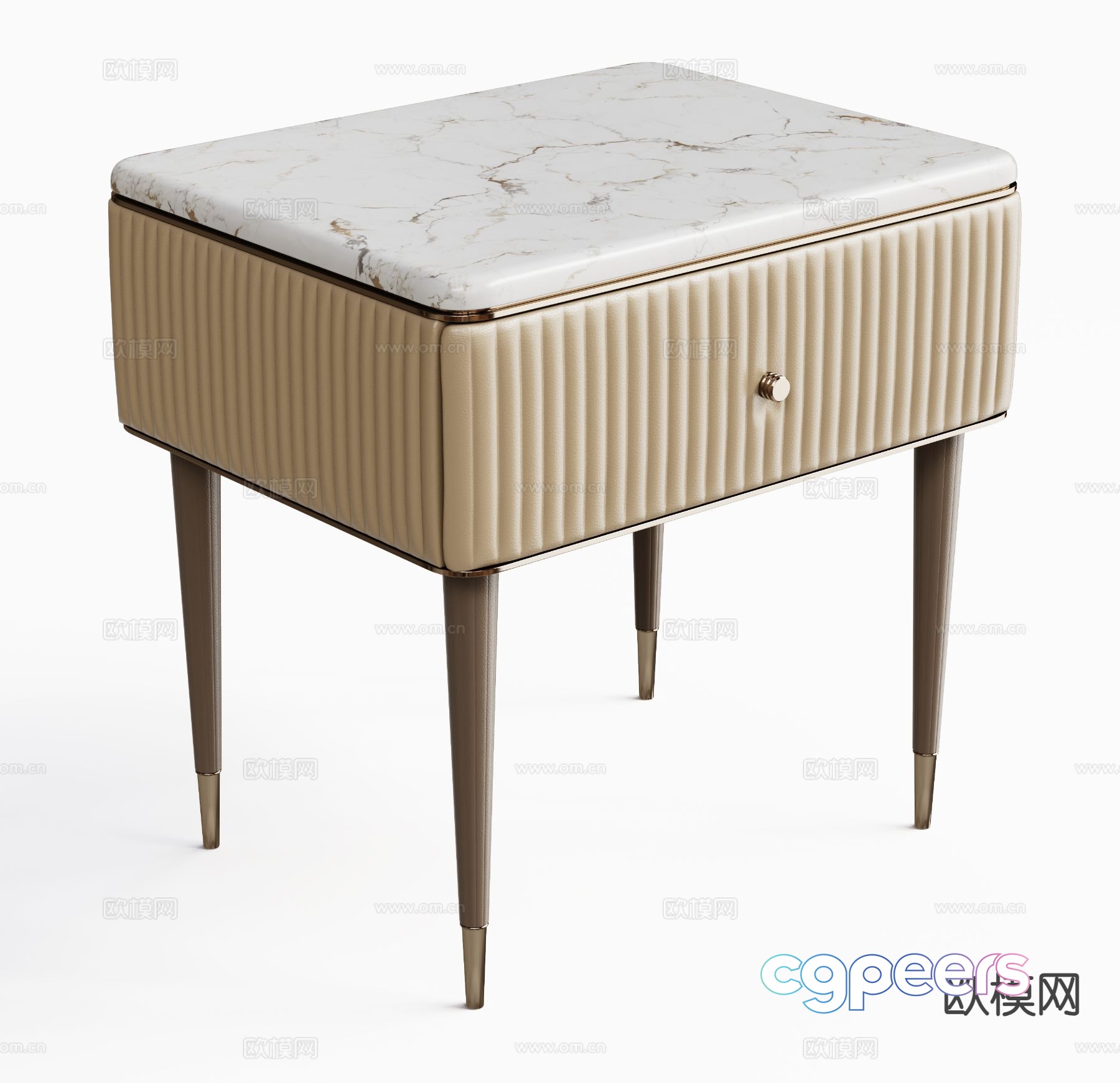 Modern bedside table 3d model Modern bedside table 3d model