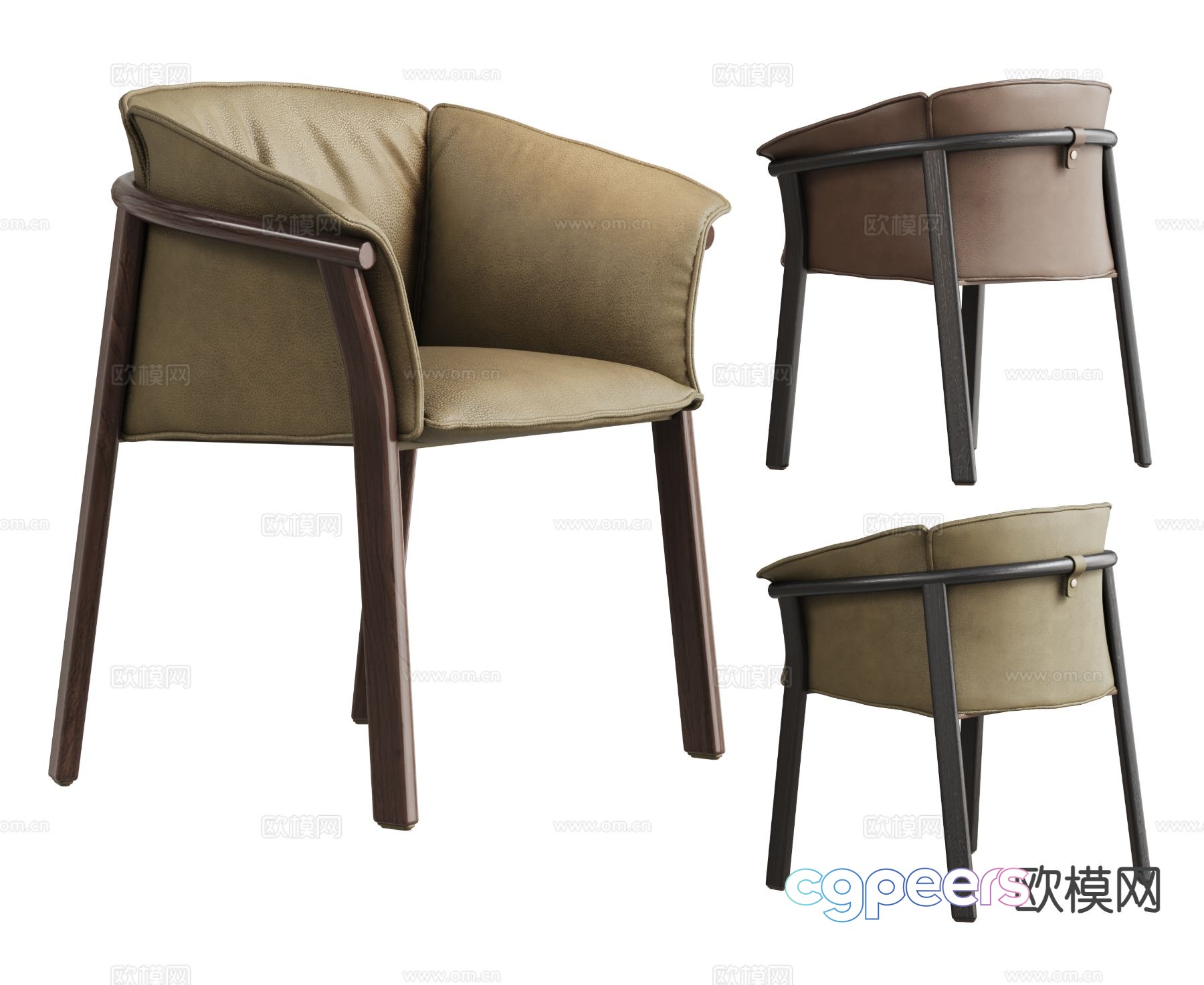 Modern dining chair 3d model Modern dining chair 3d model