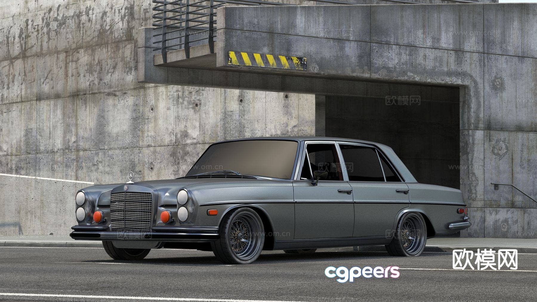 retro car classic car mercedes 3d model retro car classic car mercedes 3d model