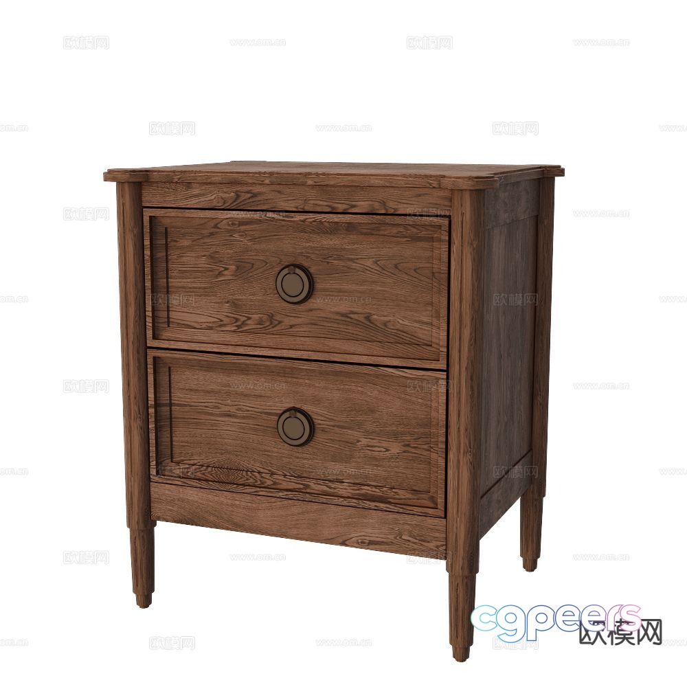 Chinese bedside table 3d model Chinese bedside table 3d model