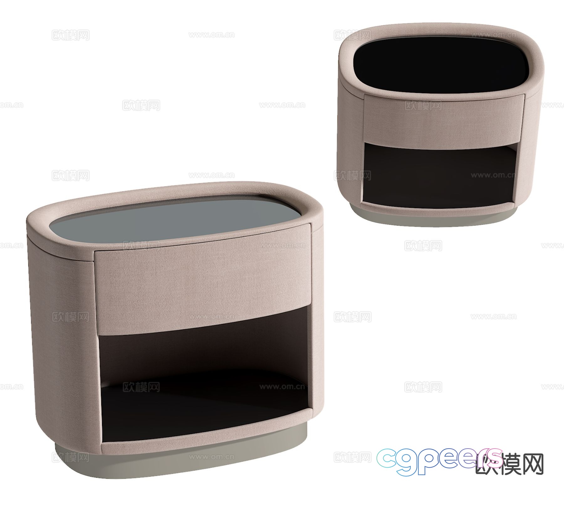 Modern bedside table 3d model Modern bedside table 3d model