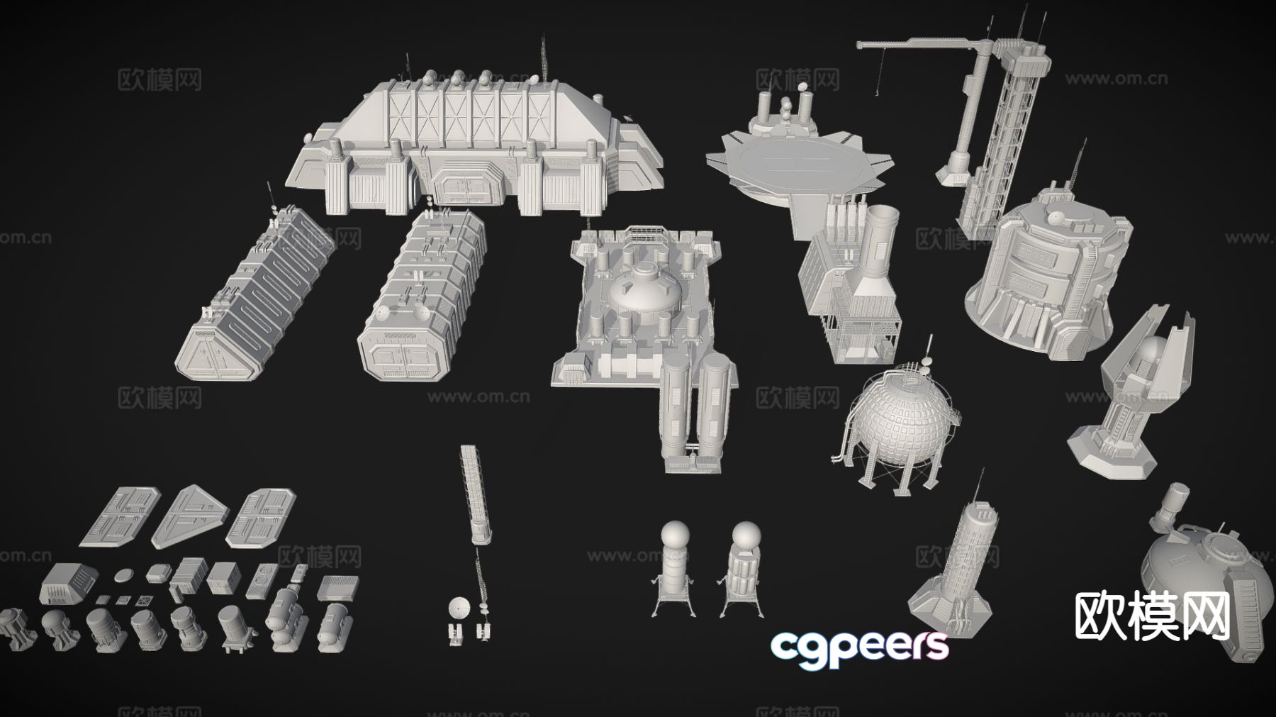 3D model of technological parts 3D model of technological parts