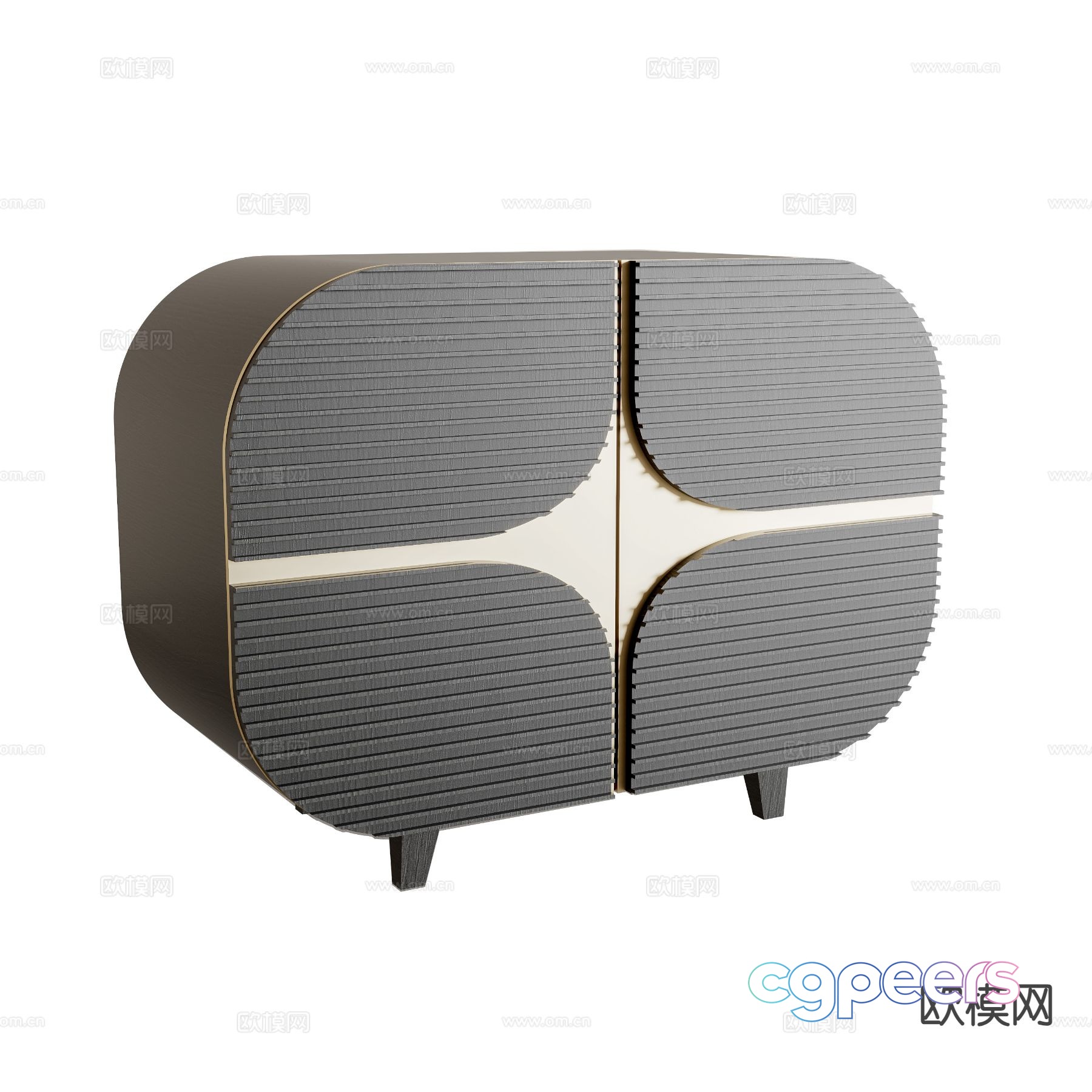 Modern bedside table 3d model Modern bedside table 3d model
