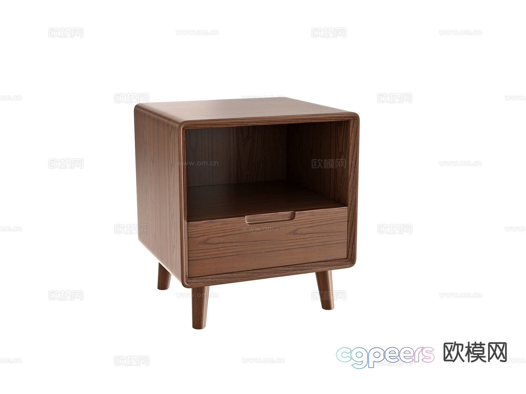 Nordic bedside table 3d model Nordic bedside table 3d model
