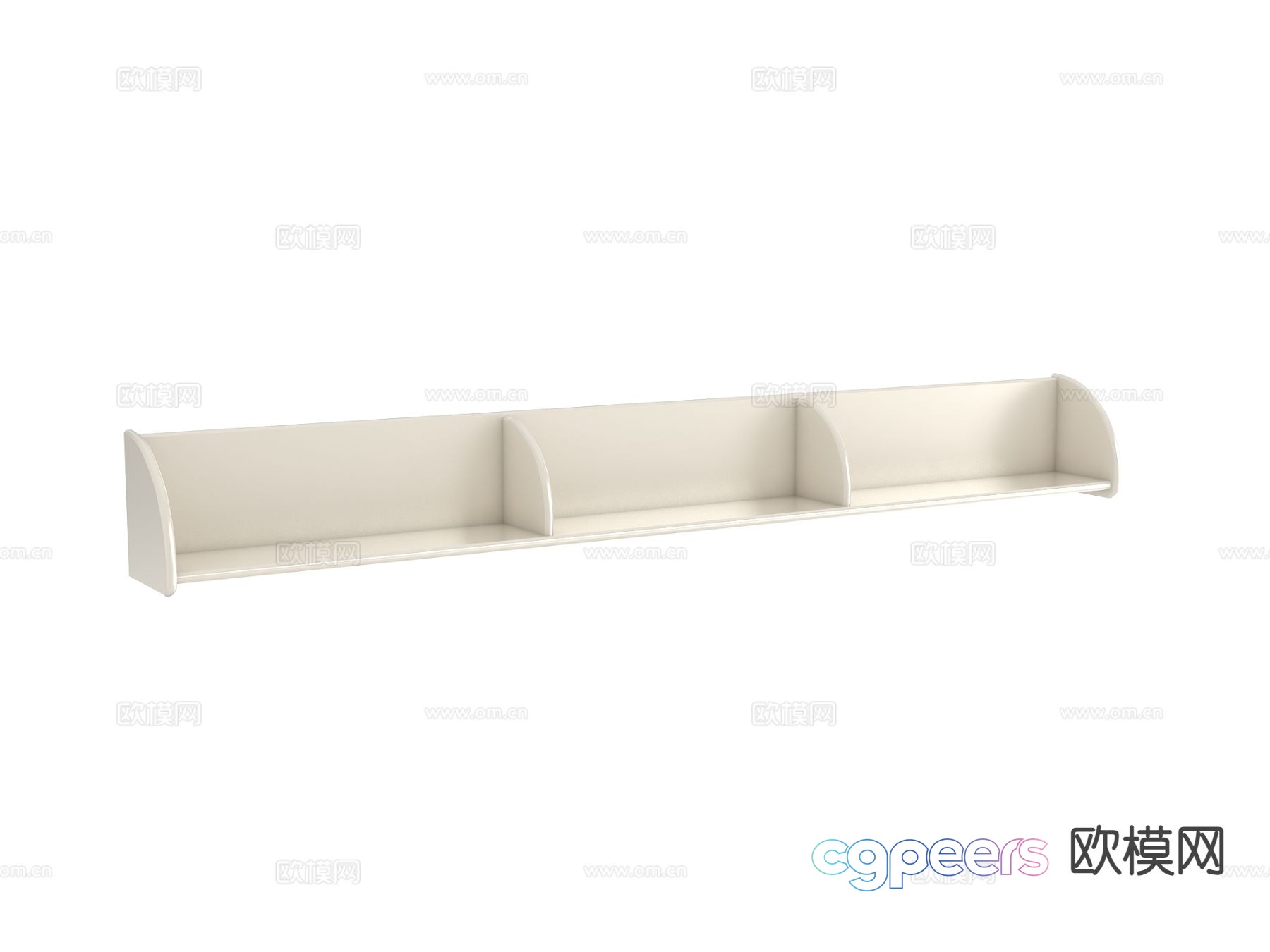 Cream style bed frame 3d model Cream style bed frame 3d model
