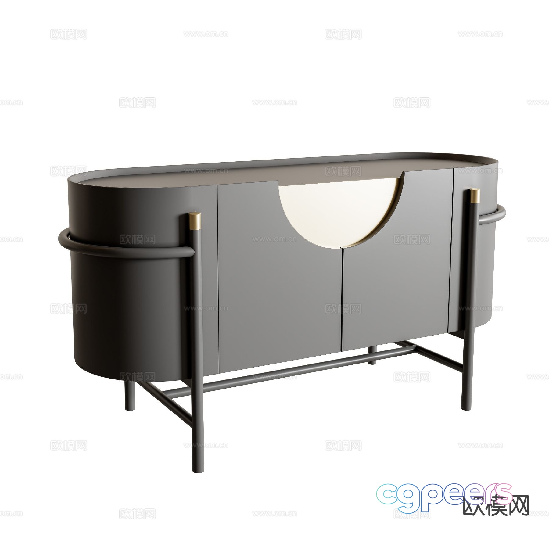 Modern bedside table 3d model Modern bedside table 3d model