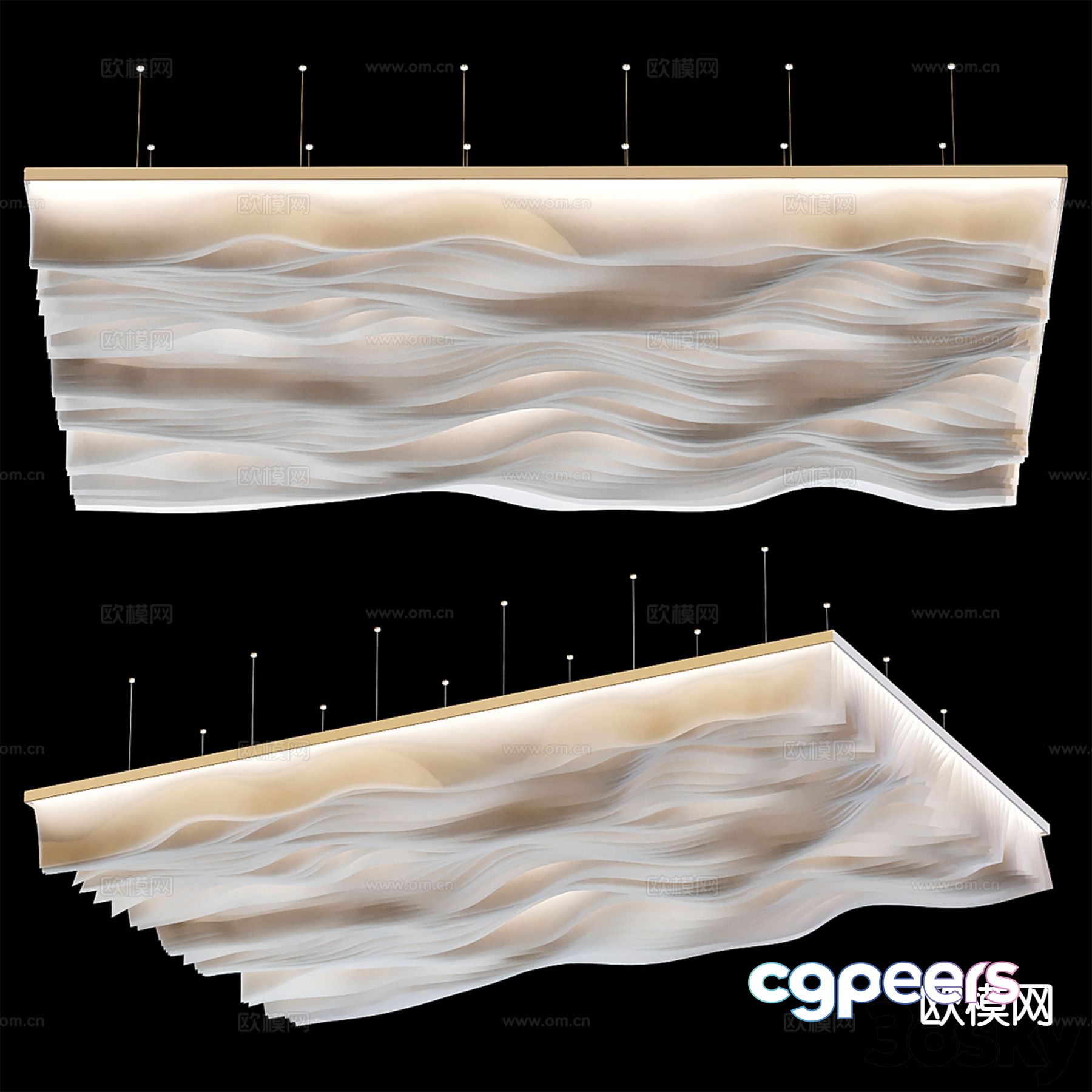 Special-shaped ceiling 3D model Special-shaped ceiling 3D model