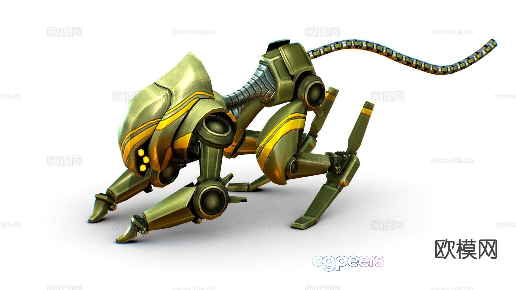 Fighting mechanical cat 3d model Fighting mechanical cat 3d model