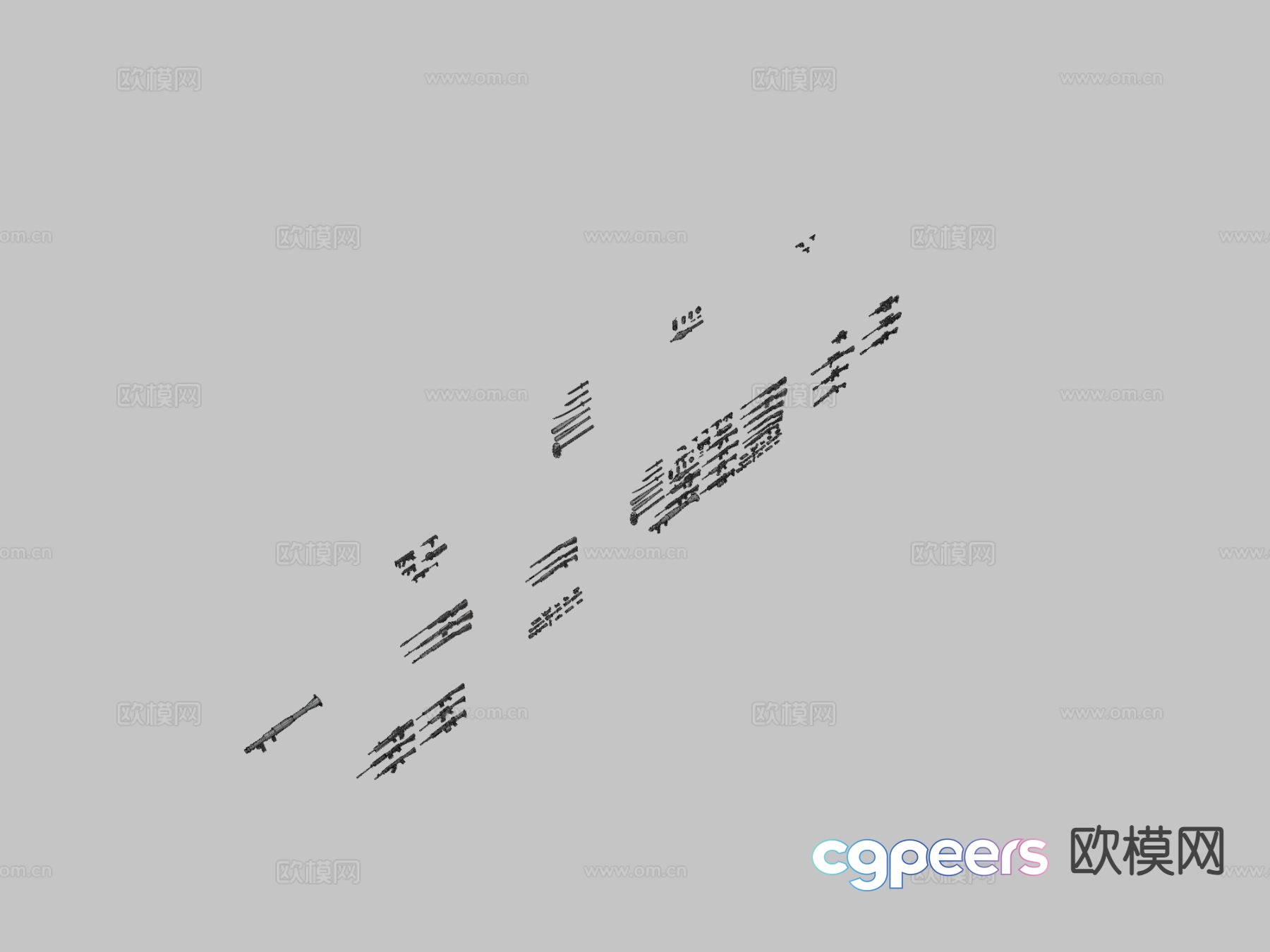 gun gun 3d model gun gun 3d model