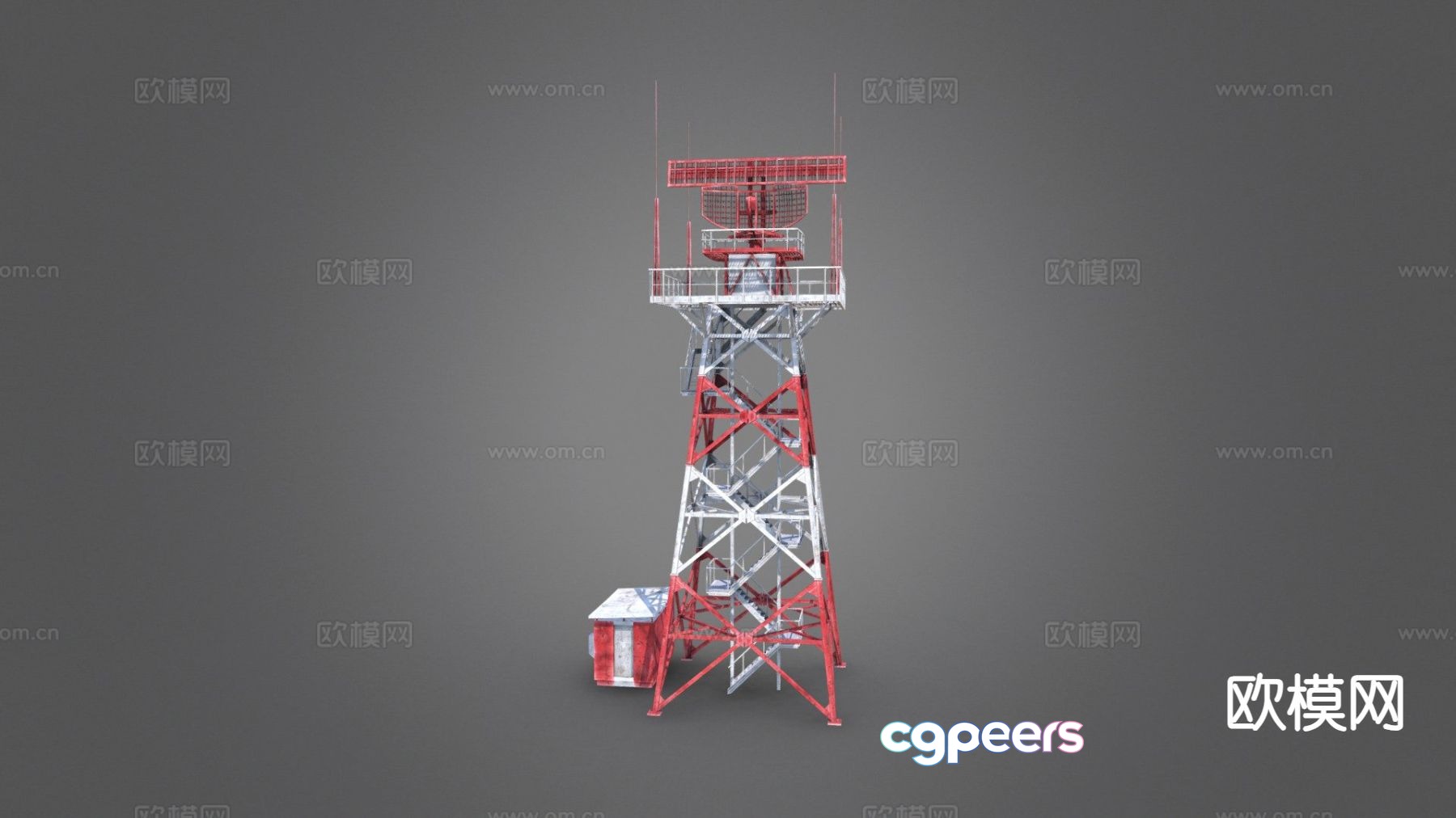 Radio Tower Antenna Radar Tower 3D Model Radio Tower Antenna Radar Tower 3D Model