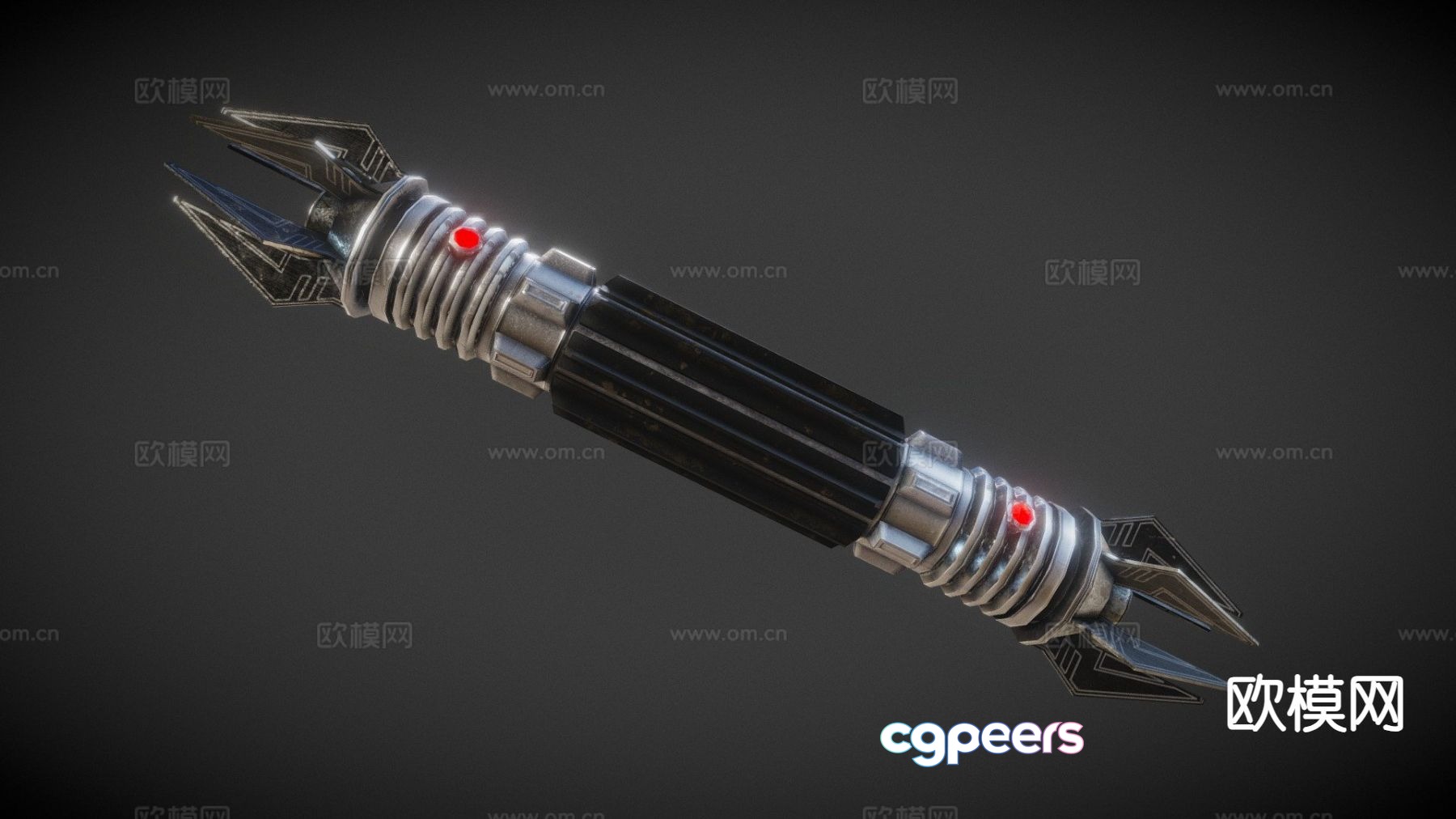 double-edged lightsaber laser sword 3d model double-edged lightsaber laser sword 3d model