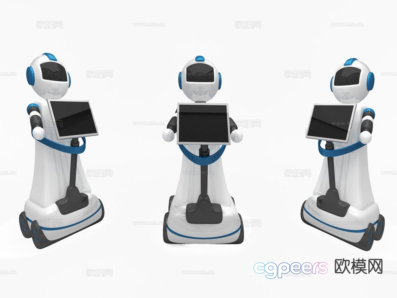 Intelligent robot 3d model Intelligent robot 3d model