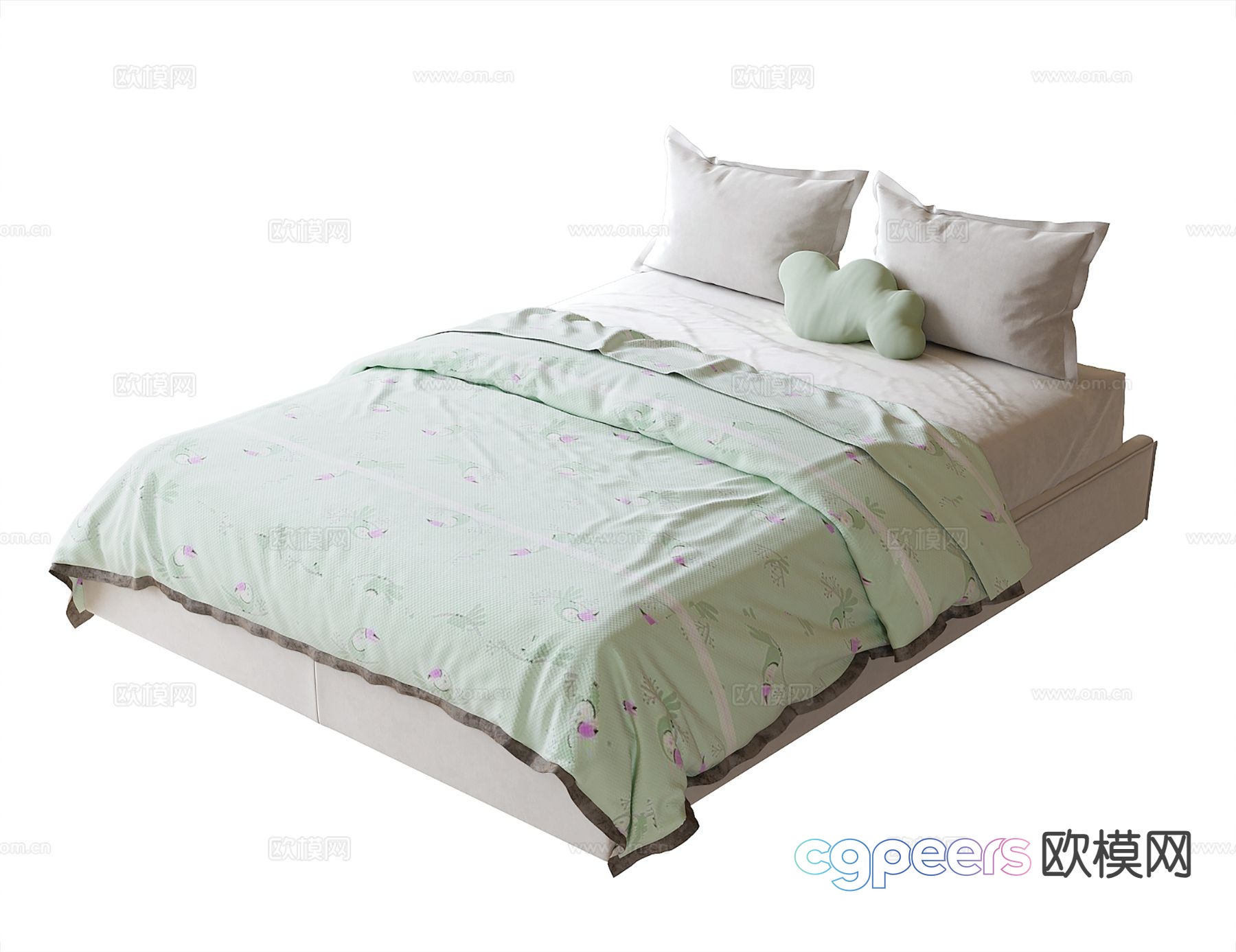 Modern children’s bed 3d model Modern children’s bed 3d model