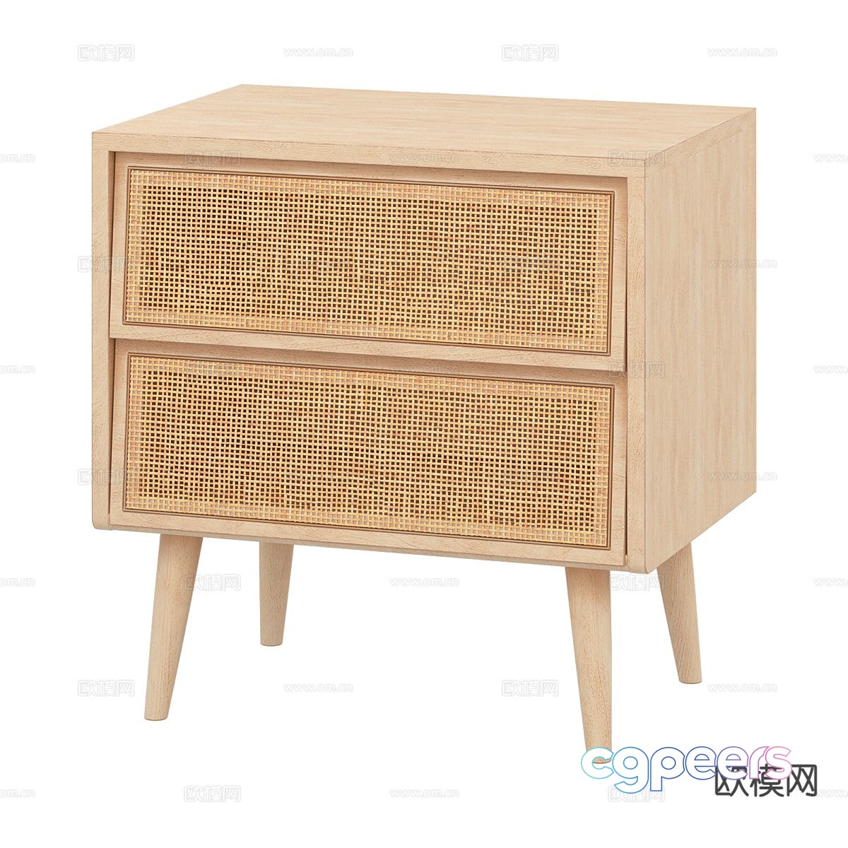 Nordic bedside table 3d model Nordic bedside table 3d model