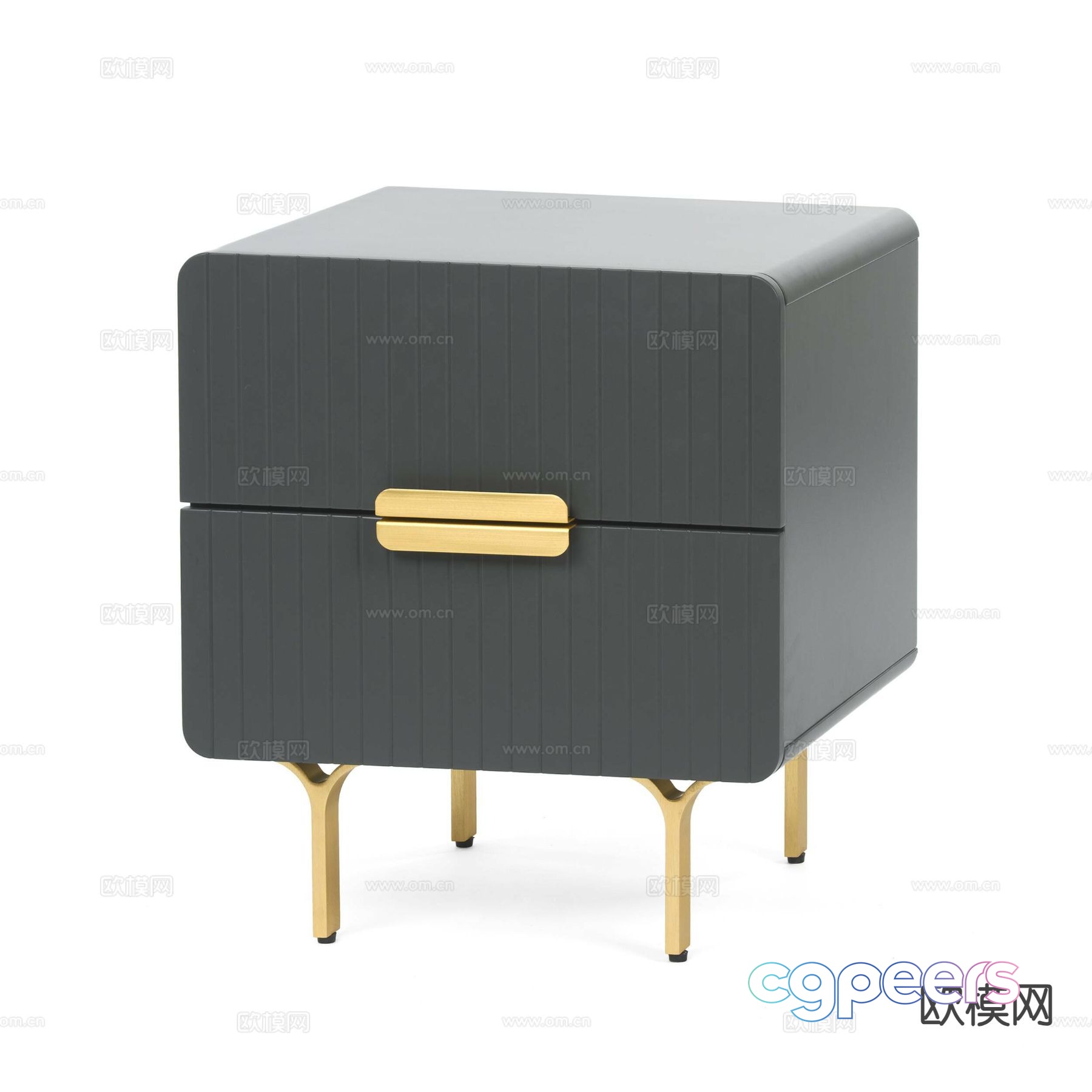 Modern bedside table 3d model Modern bedside table 3d model