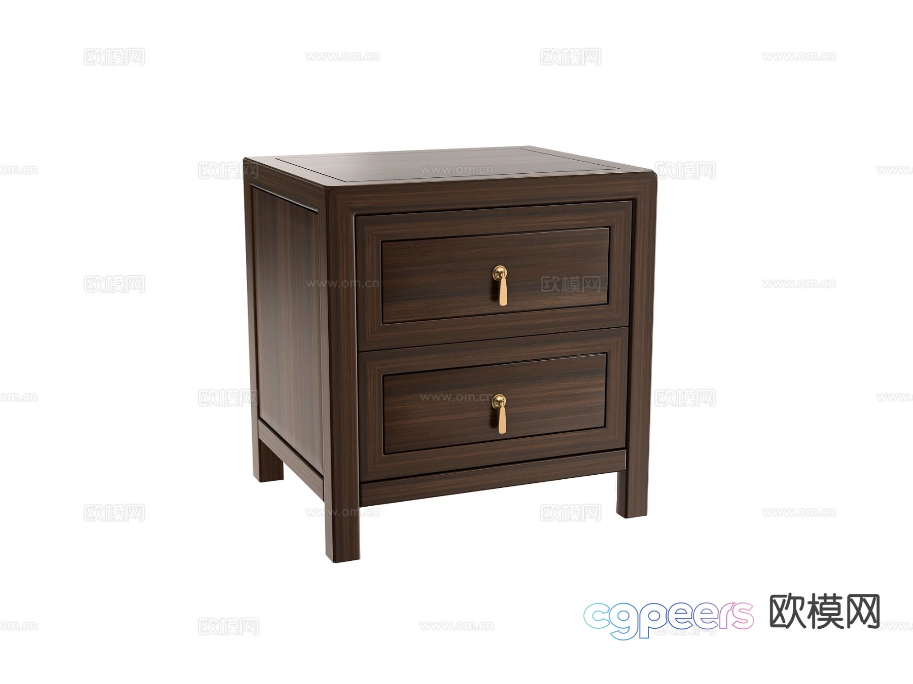 New Chinese style bedside table 3d model New Chinese style bedside table 3d model